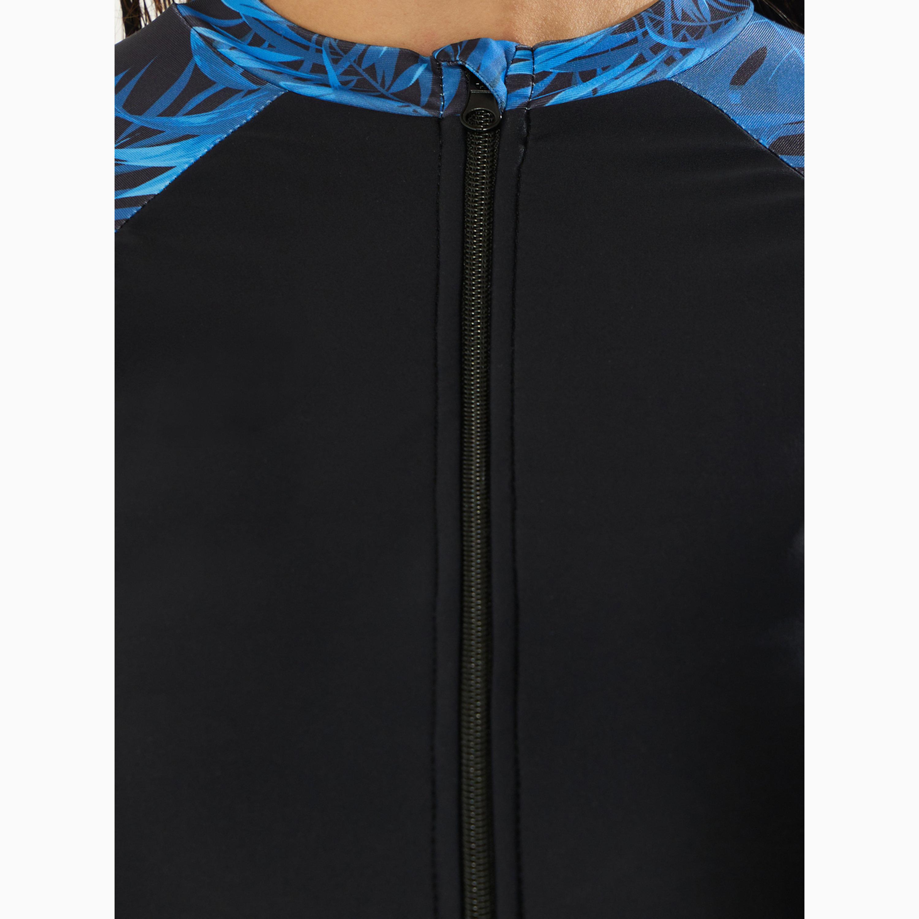 Styli Pack of 2 - Palm Leaf Print Raglan Sleeve Burkini and Leggings Set-women-clothing-swimandbeach-swim-burkinis-image-3