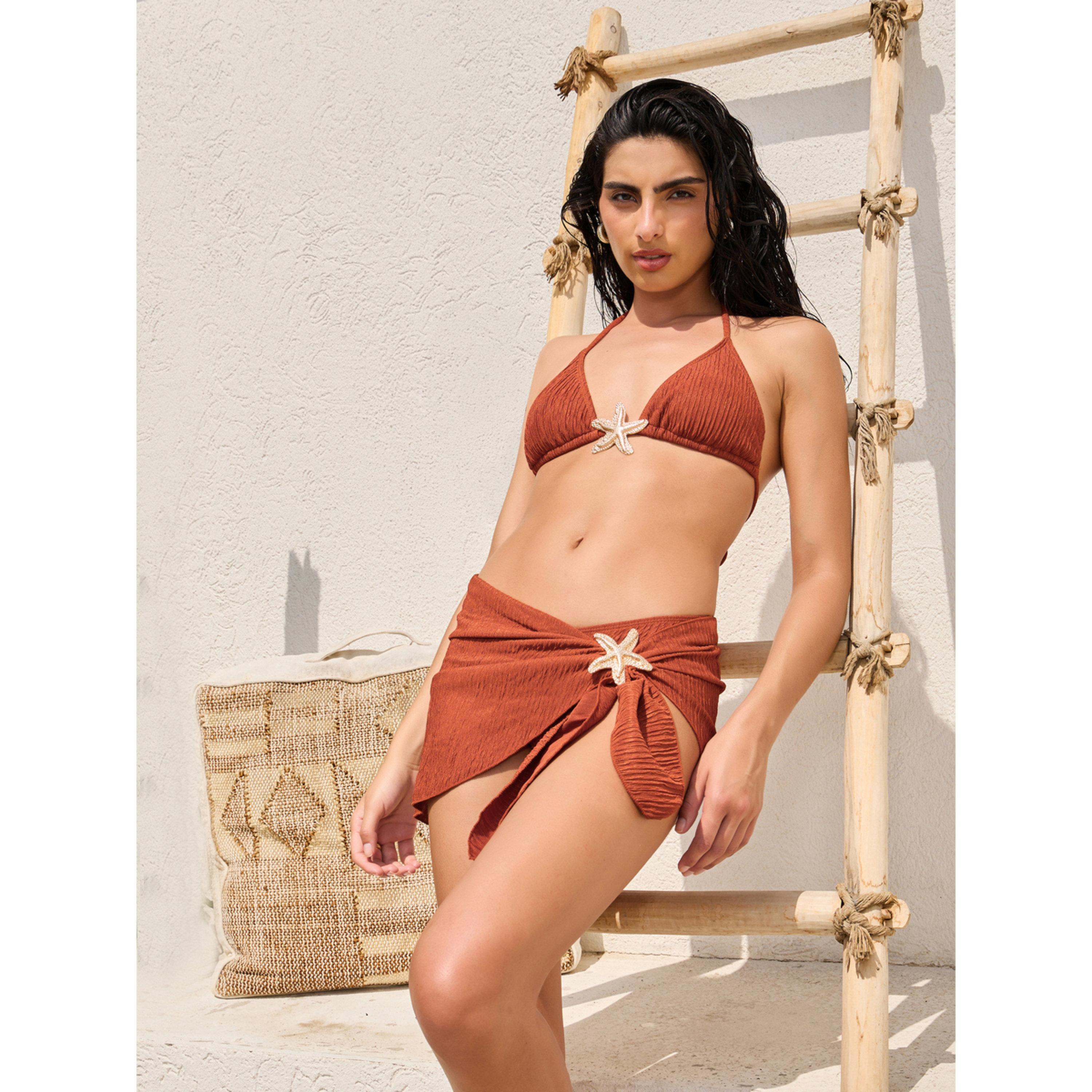 طقم من 3 قطع بيكيني مثلث مبطن وسروال داخلي وتنورة لف بملمس بارز وتفاصيل نجم البحر-women-clothing-swimandbeach-swim-swimsuits-image-3