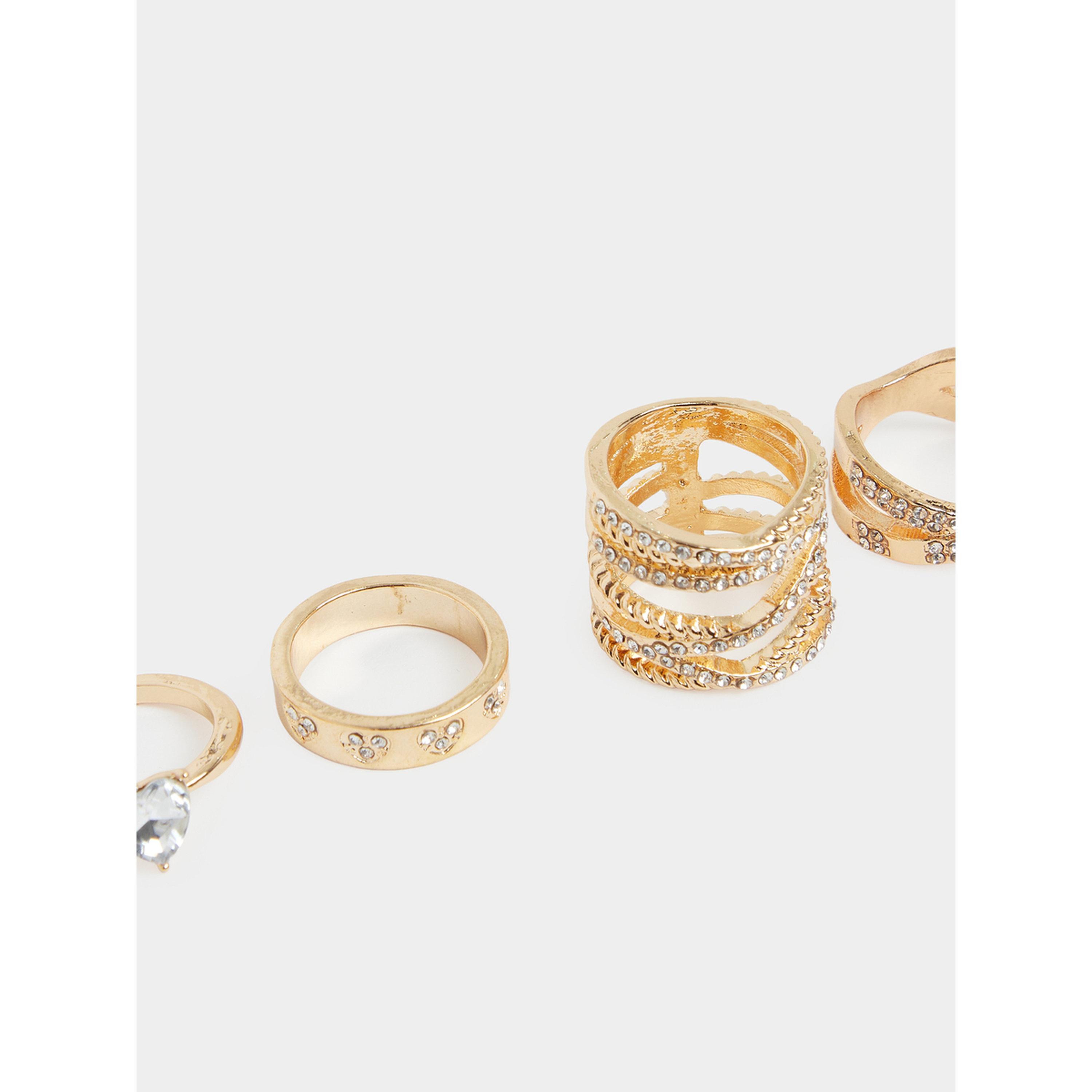 Styli Pack of 4 - Embellished Rings-women-watchesandjewellery-jewellery-rings-image-2
