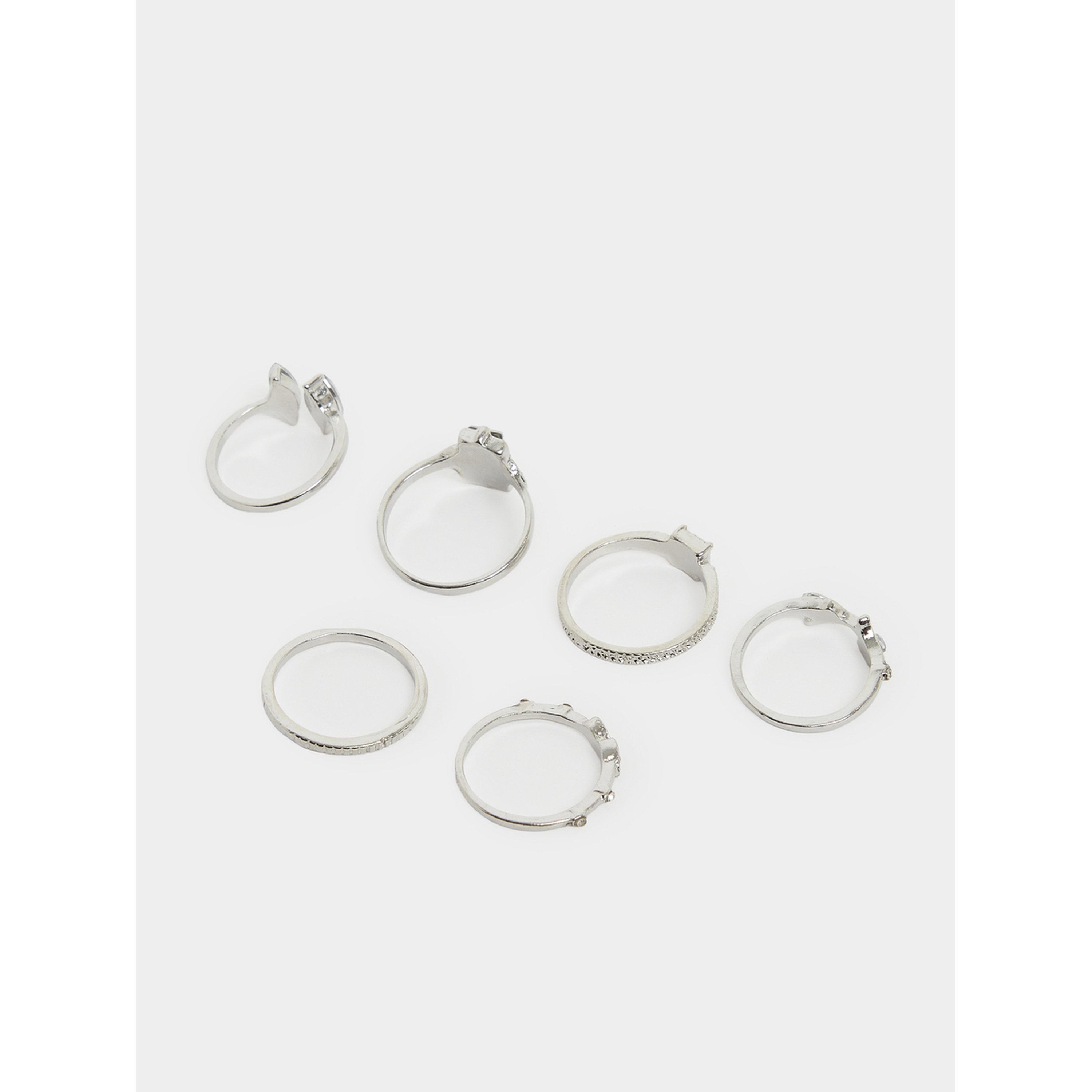 Styli Pack of 6 - Embellished Rings-women-watchesandjewellery-jewellery-rings-image-3