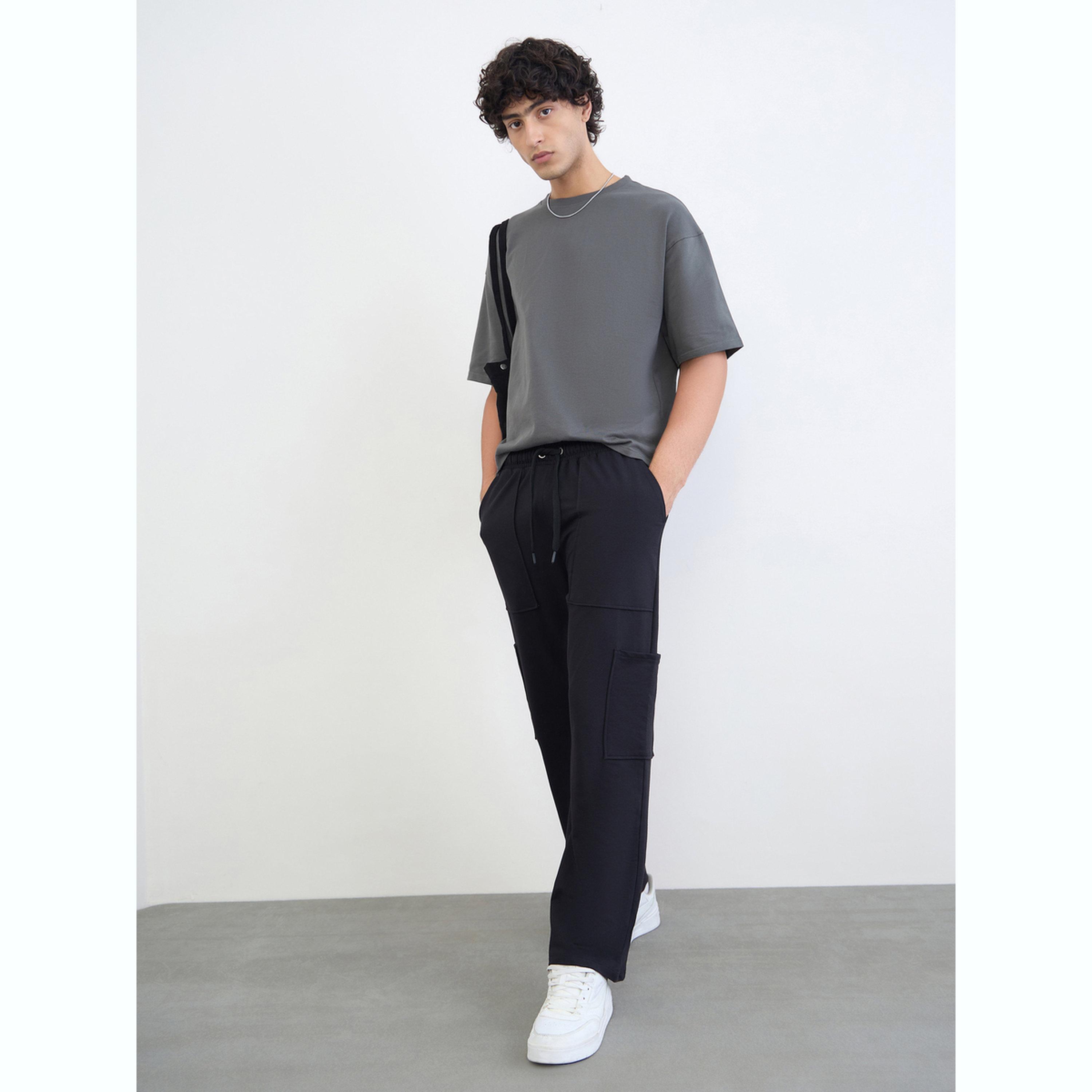 Styli Men Cotton Blend Relaxed Fit Cargo Joggers-men-clothing-bottoms-joggers-image-2