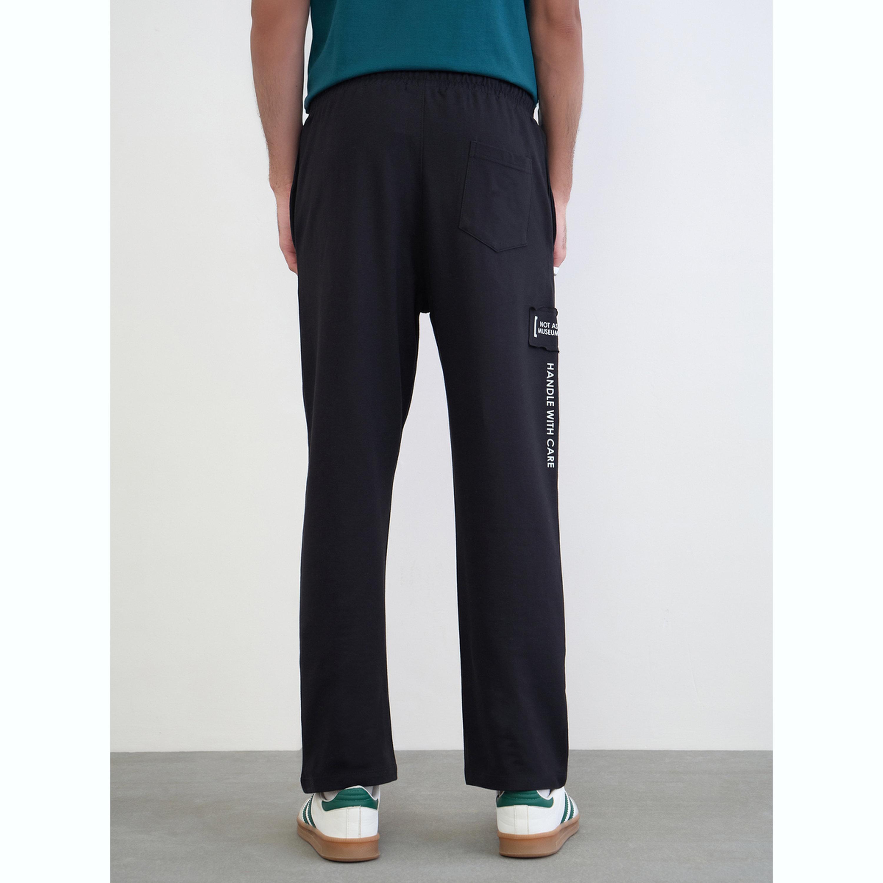 Styli Men Applique Patch Detail Oversized Joggers-men-clothing-bottoms-joggers-image-4
