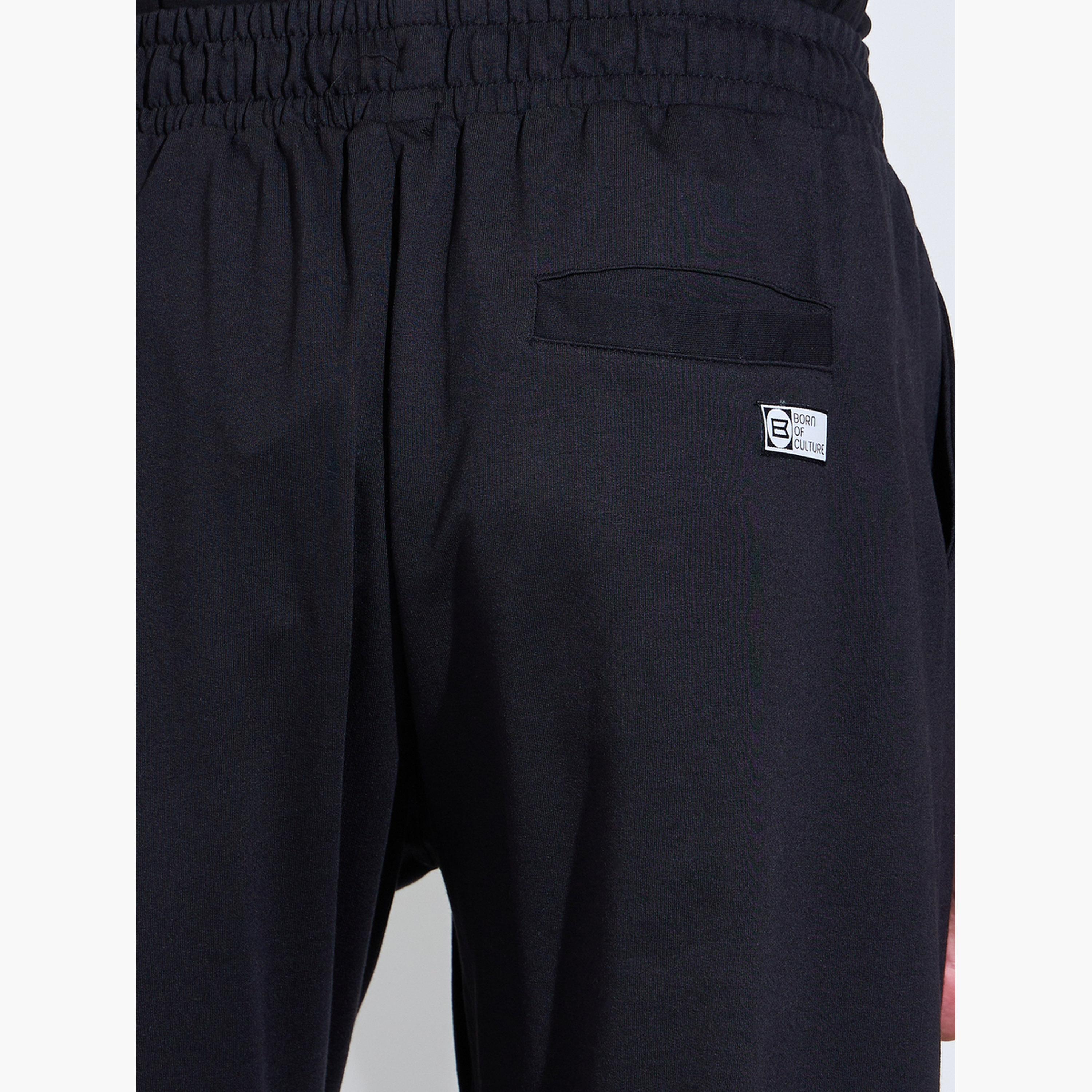 بنطال جوغر بقصة مستقيمة وخيط سحب مزيج قطن للرجال-men-clothing-bottoms-joggers-image-4