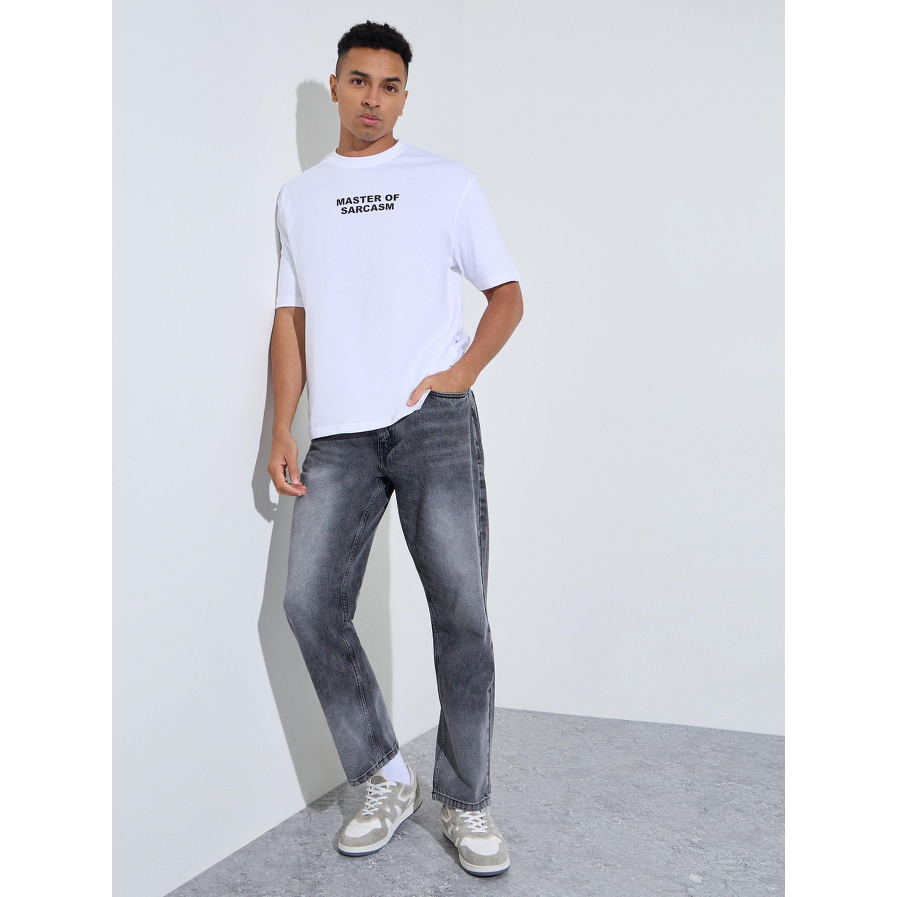 بنطال جينز دنيم بقصة مريحة وغسيل متوسط باللون الأسود-men-clothing-jeans-image-2
