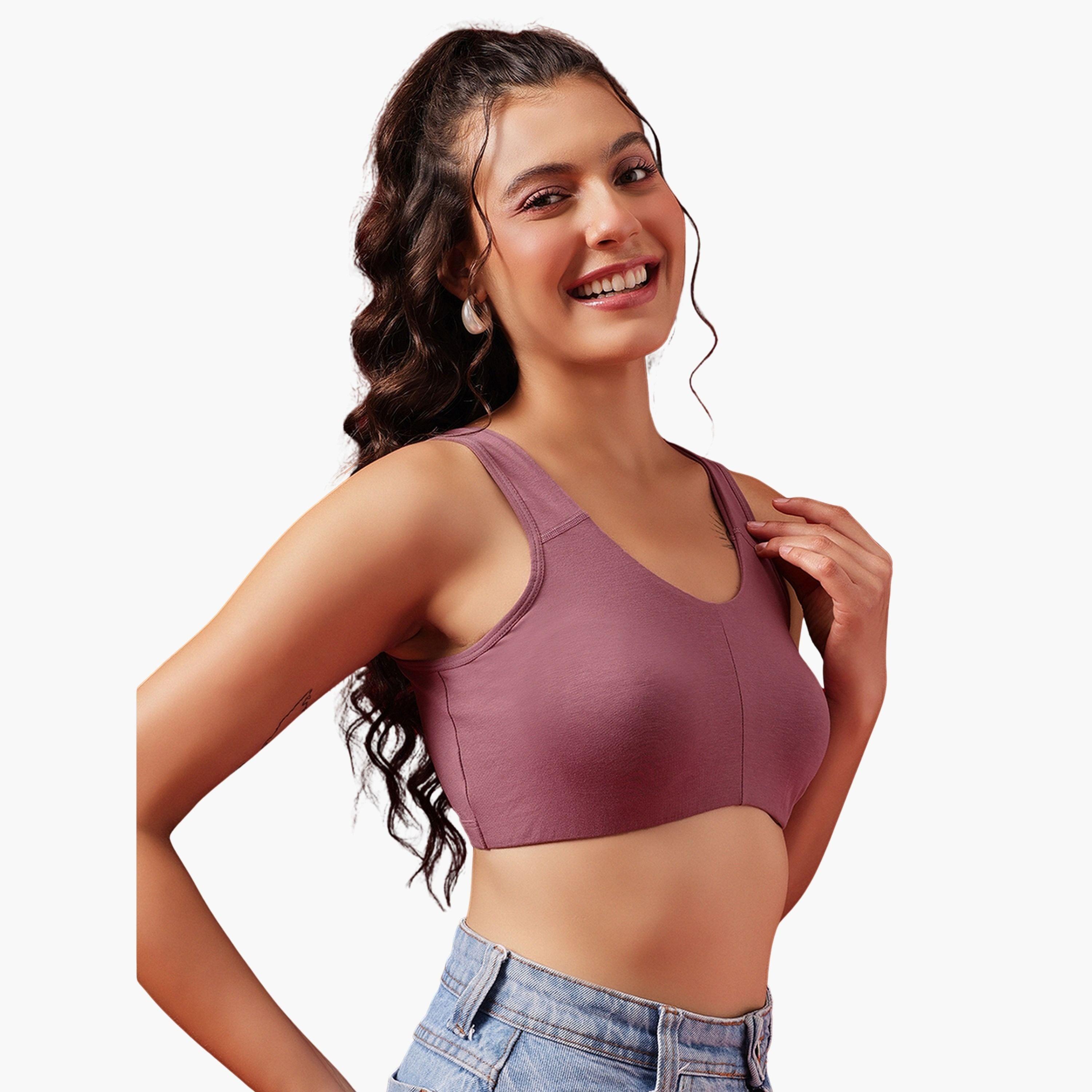 Clovia Purple Non-Padded Non-Wired Full Coverage Everyday T-Shirt Bra-women-clothing-lingerie-bras-image-3