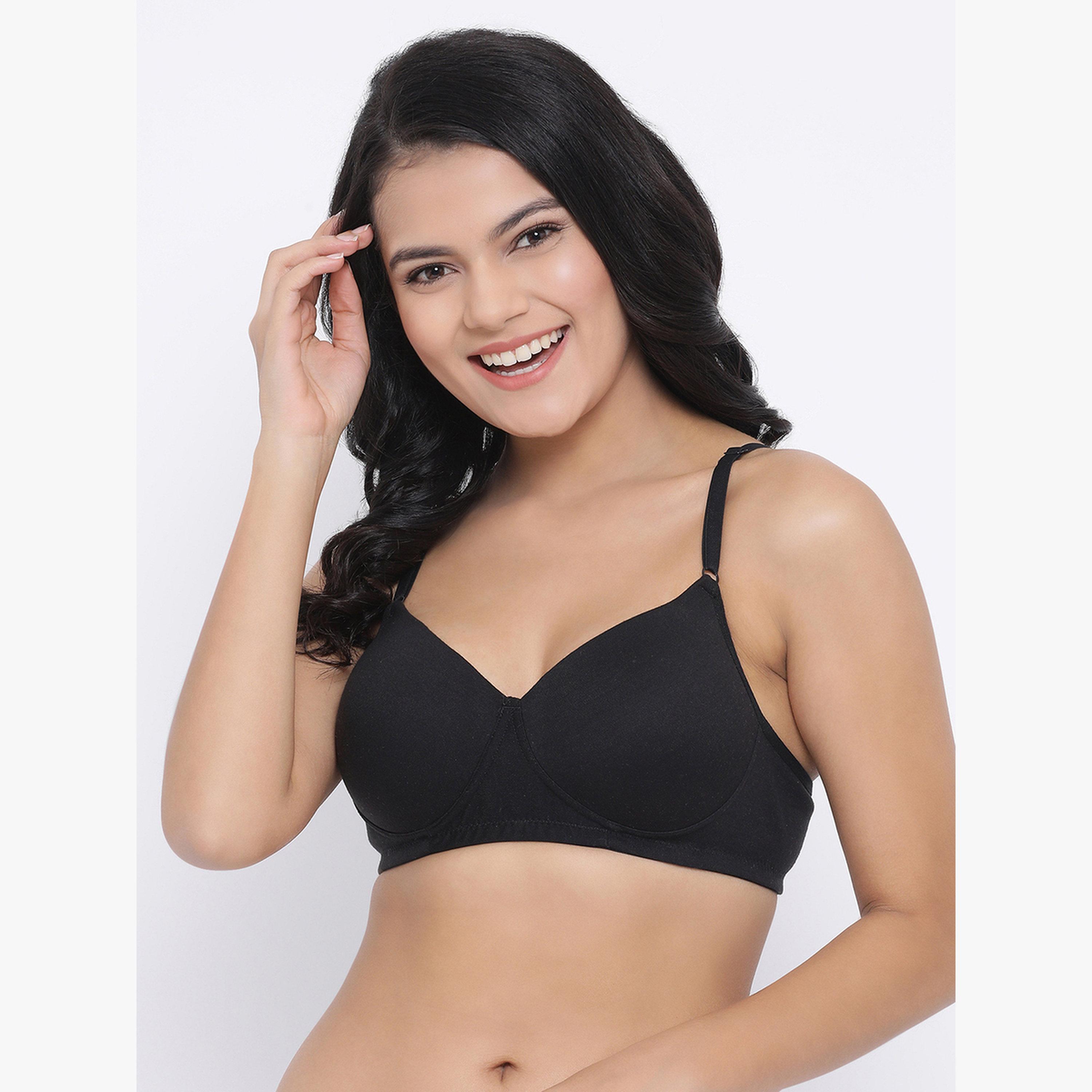 حمالة صدر تيشيرت قطن تغطية كاملة ومبطنة وبلا أسلاك-women-clothing-lingerie-bras-image-2