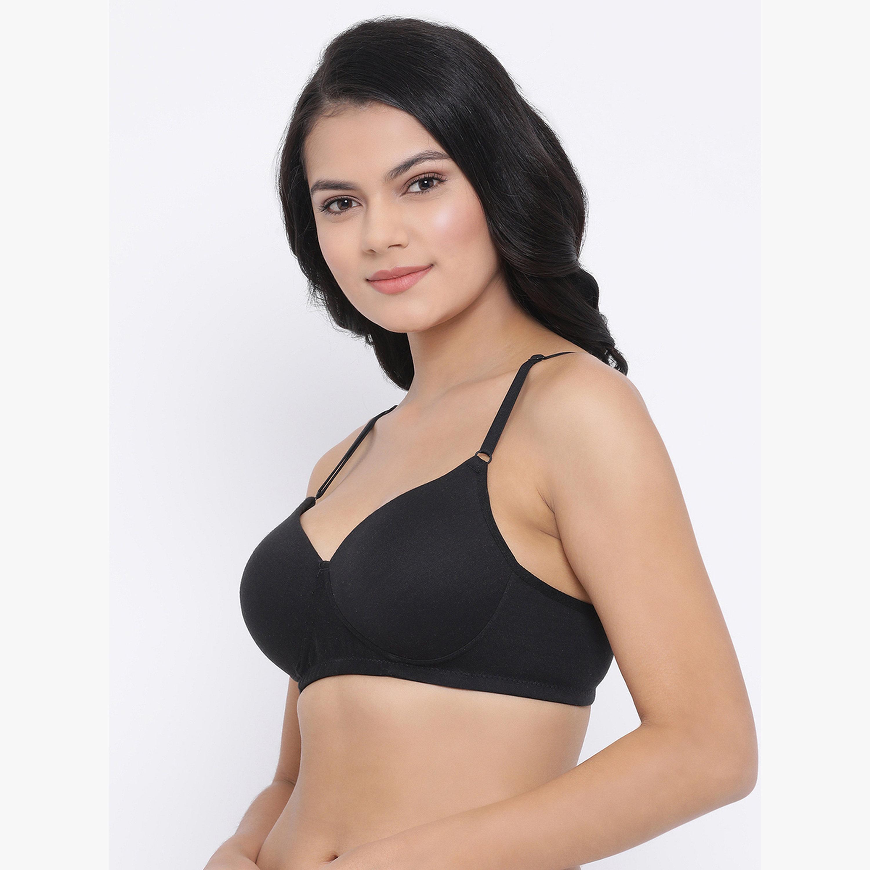 حمالة صدر تيشيرت قطن تغطية كاملة ومبطنة وبلا أسلاك-women-clothing-lingerie-bras-image-3