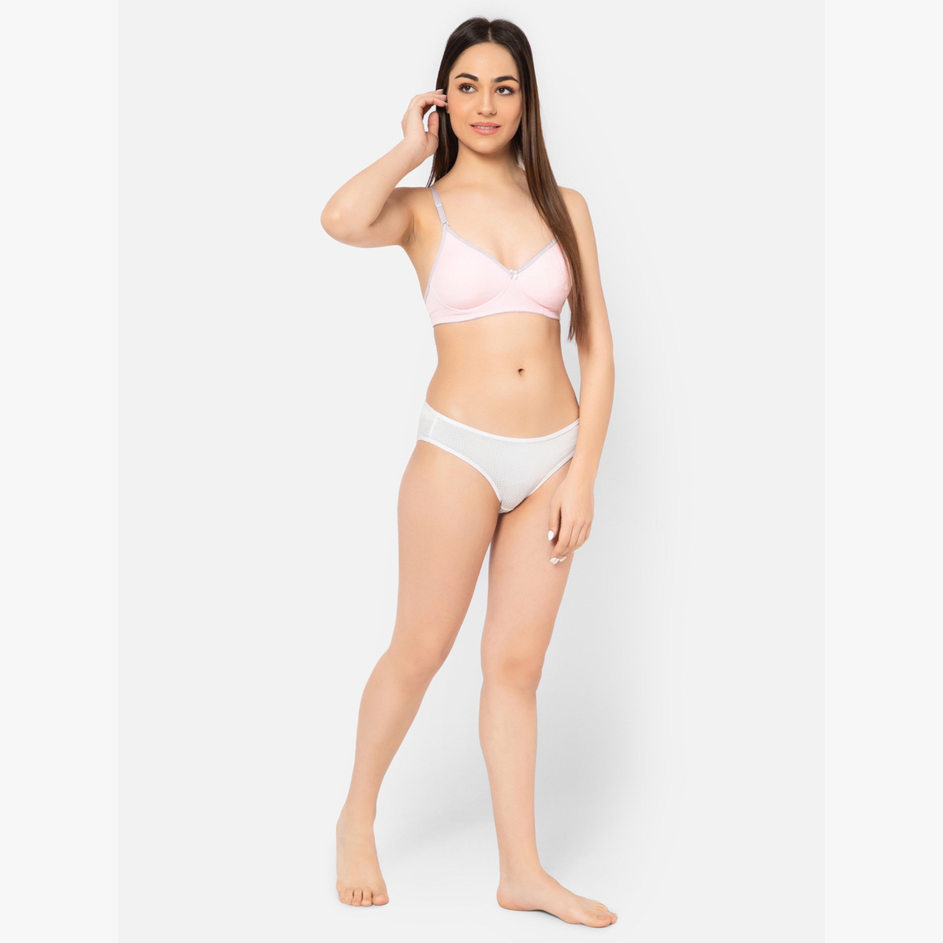 Clovia Pink Lightly Padded Non-Wired Multiway T-Shirt Bra-women-clothing-lingerie-bras-image-2