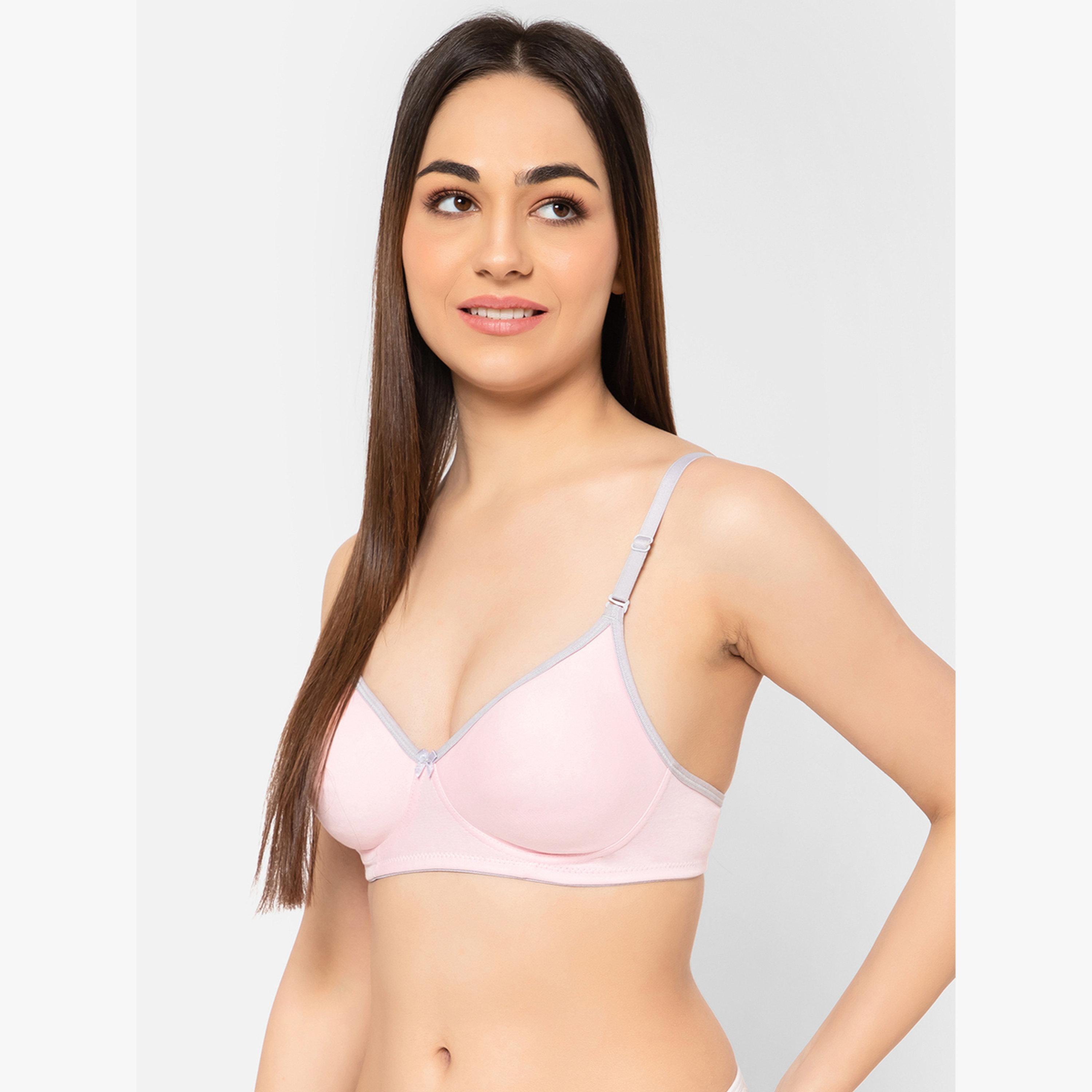 Clovia Pink Lightly Padded Non-Wired Multiway T-Shirt Bra-women-clothing-lingerie-bras-image-5