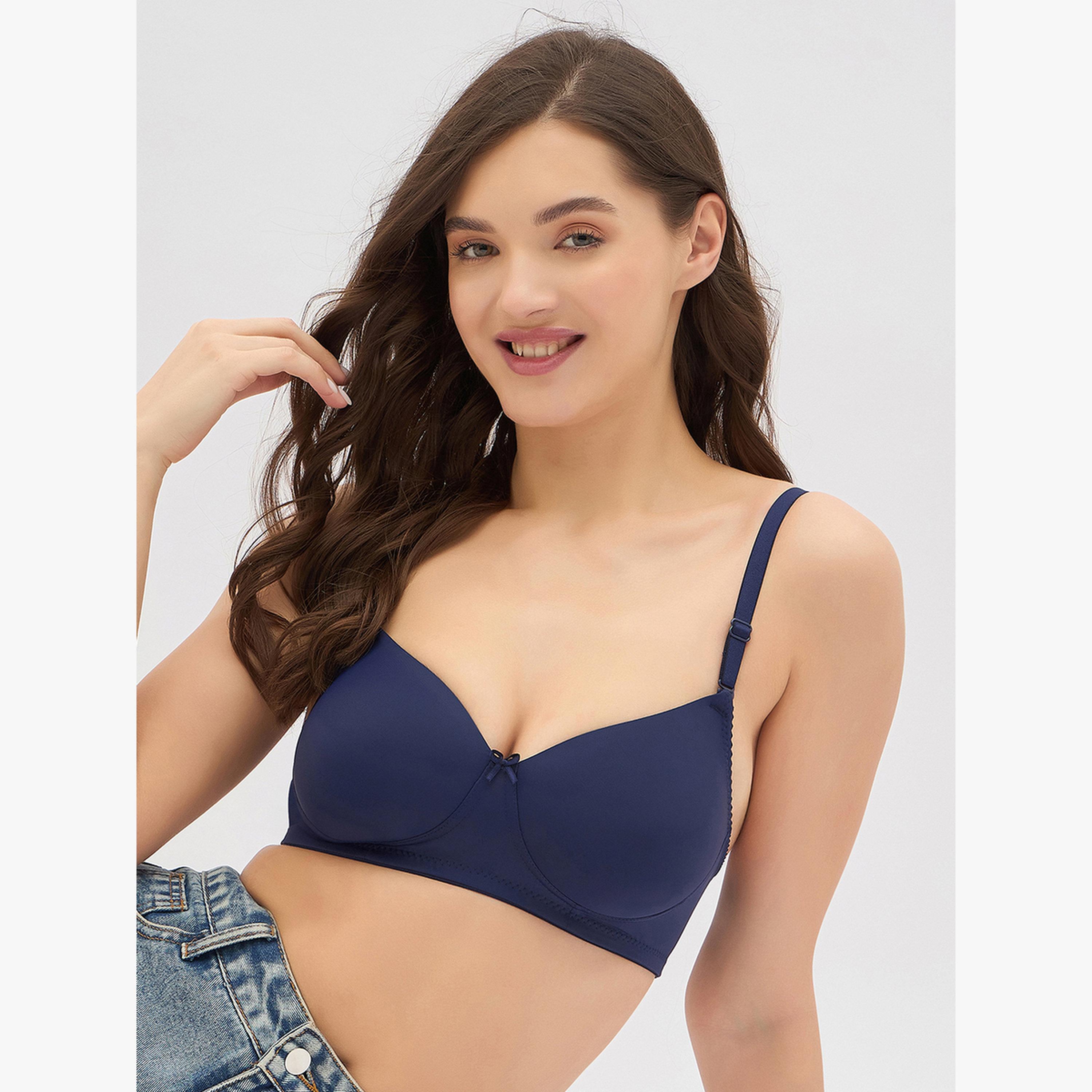 حمالة صدر تيشيرت تغطية كاملة ومبطنة وبلا أسلاك-women-clothing-lingerie-bras-image-2