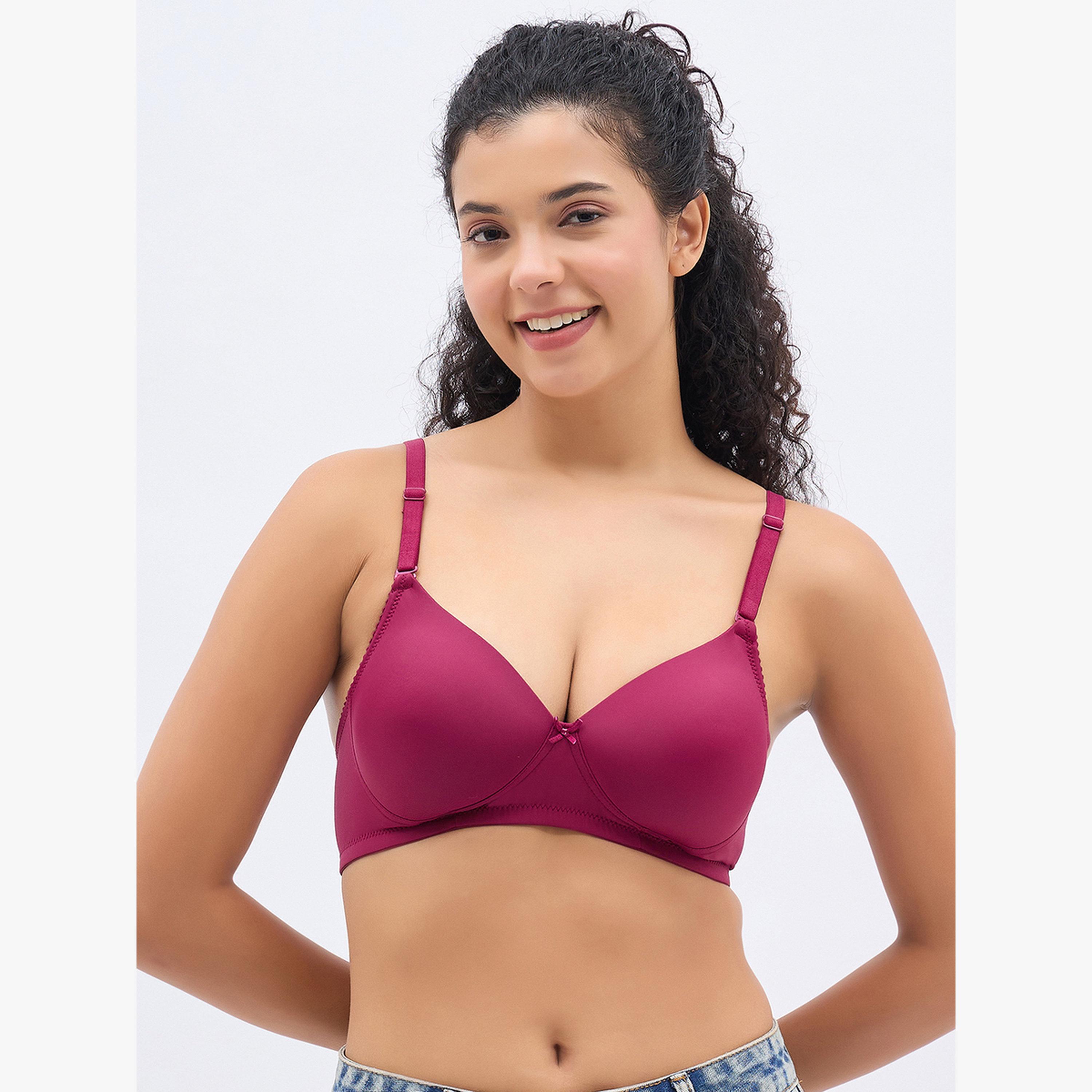 حمالة صدر تيشيرت تغطية كاملة ومبطنة وبلا أسلاك-women-clothing-lingerie-bras-image-1