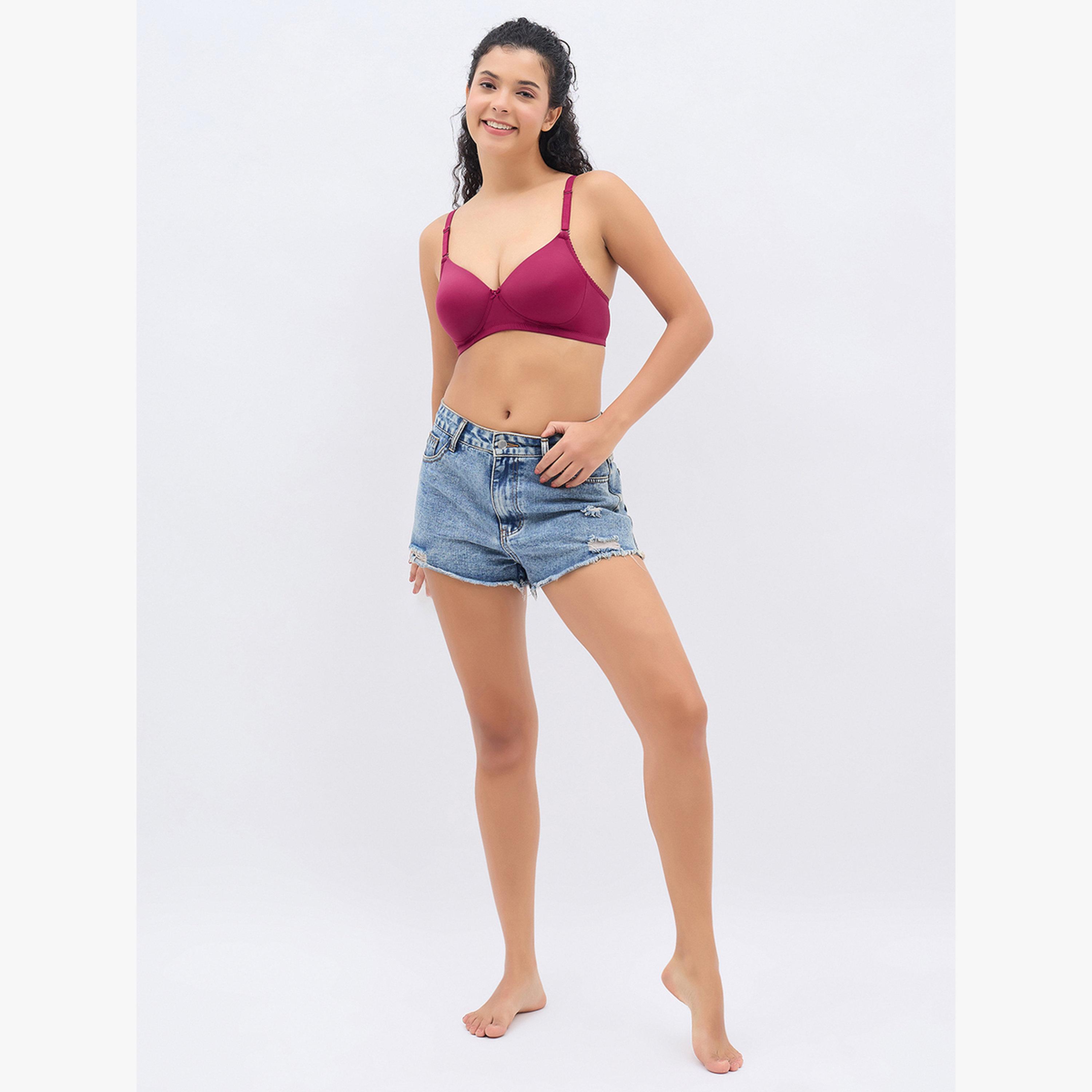 حمالة صدر تيشيرت تغطية كاملة ومبطنة وبلا أسلاك-women-clothing-lingerie-bras-image-2