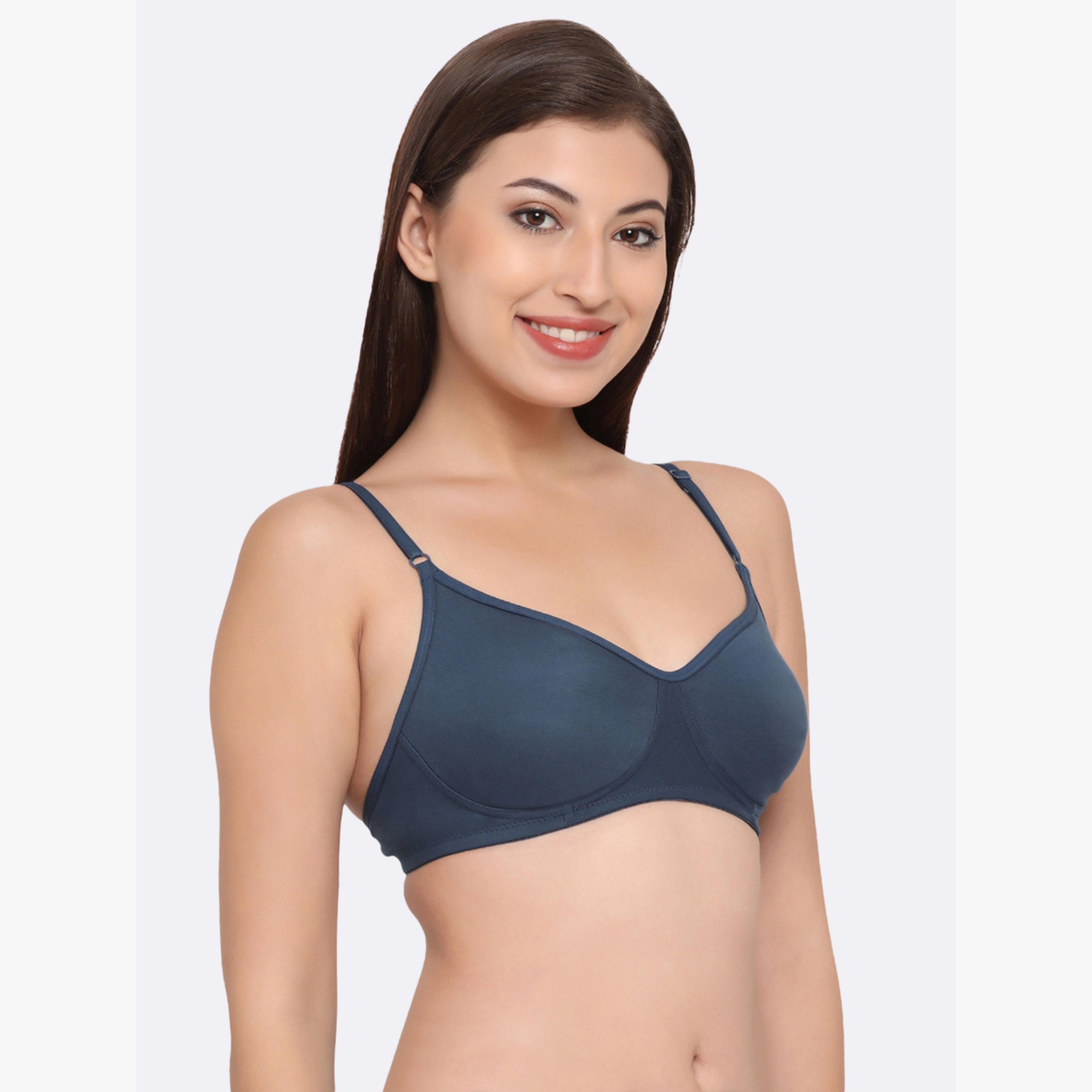 Clovia Pack of 2 - Non-Padded Non-Wired Cotton T-Shirt Bra-women-clothing-lingerie-bras-image-5