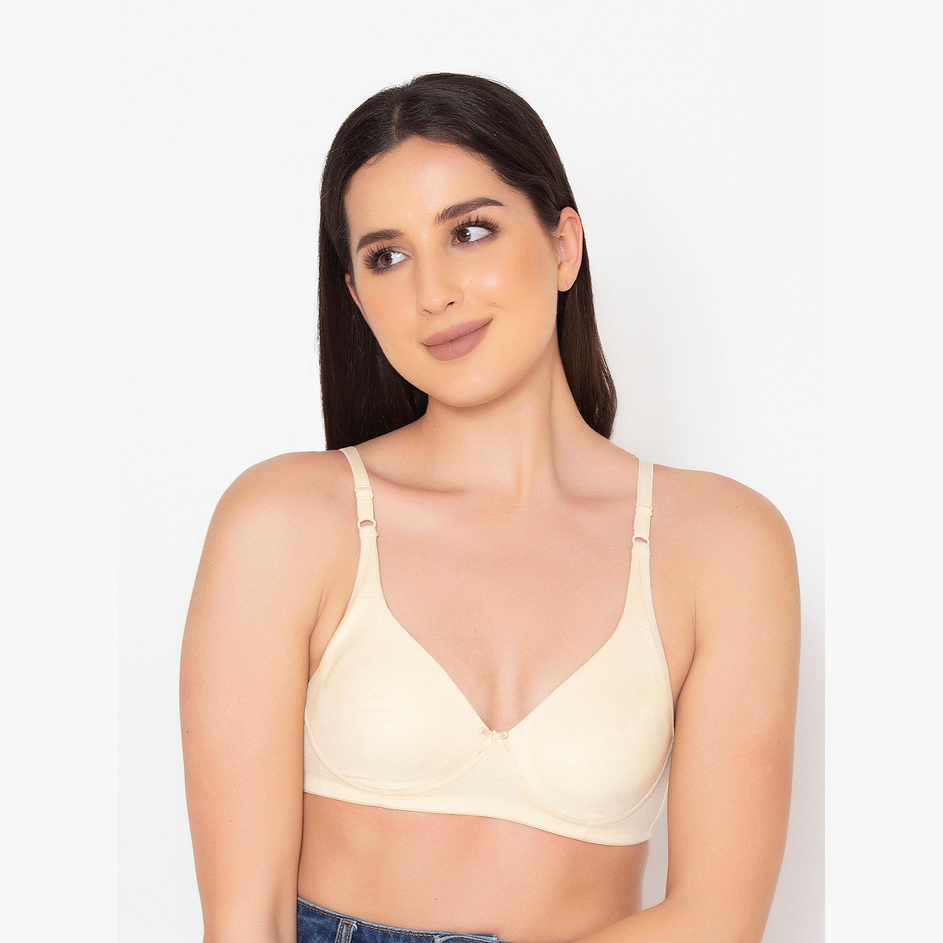 Clovia Pack of 2 - Non-Padded Non-Wired Cotton T-Shirt Bra-women-clothing-lingerie-bras-image-4