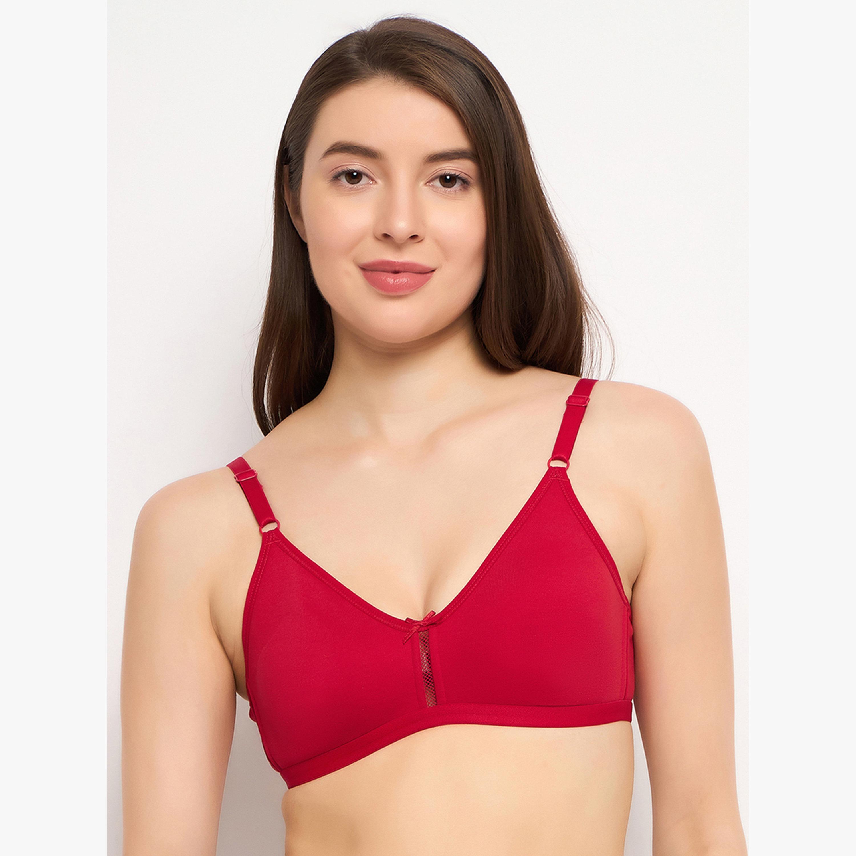 Clovia Pack of 2 - Non-Padded Non-Wired Cotton T-Shirt Bra-women-clothing-lingerie-bras-image-4