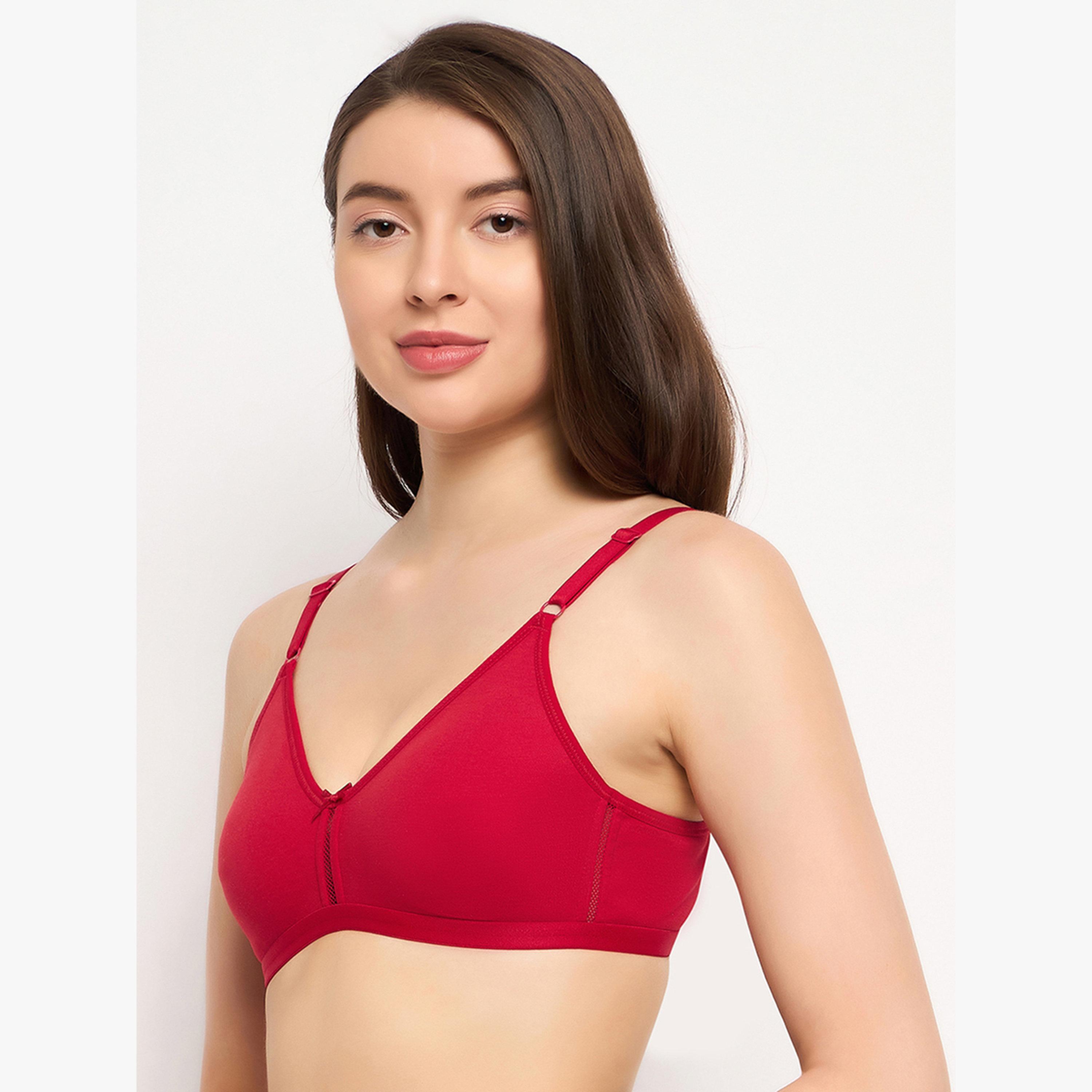 Clovia Pack of 2 - Non-Padded Non-Wired Cotton T-Shirt Bra-women-clothing-lingerie-bras-image-5
