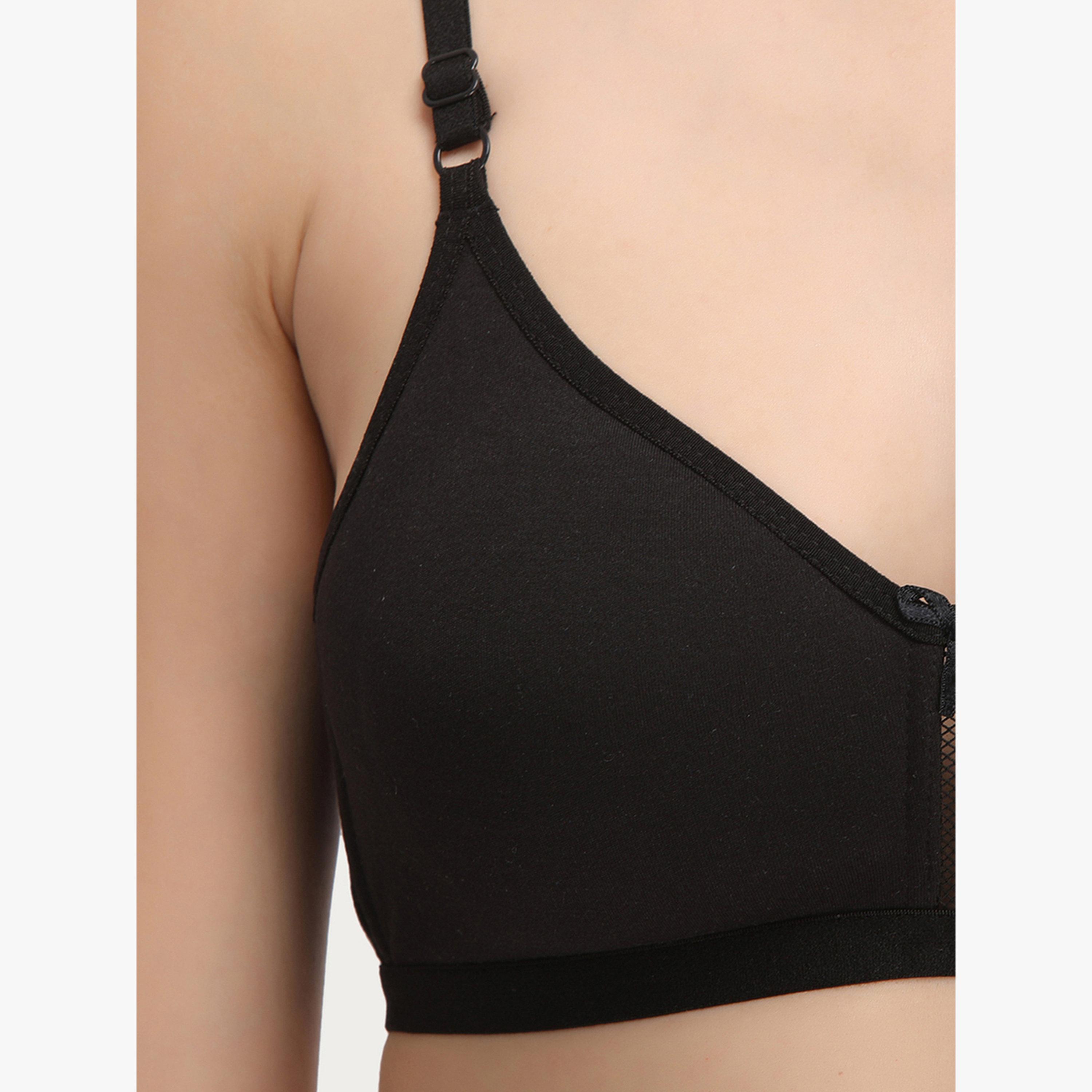 Clovia Pack of 2 - Non-Padded Non-Wired Cotton T-Shirt Bra-women-clothing-lingerie-bras-image-6