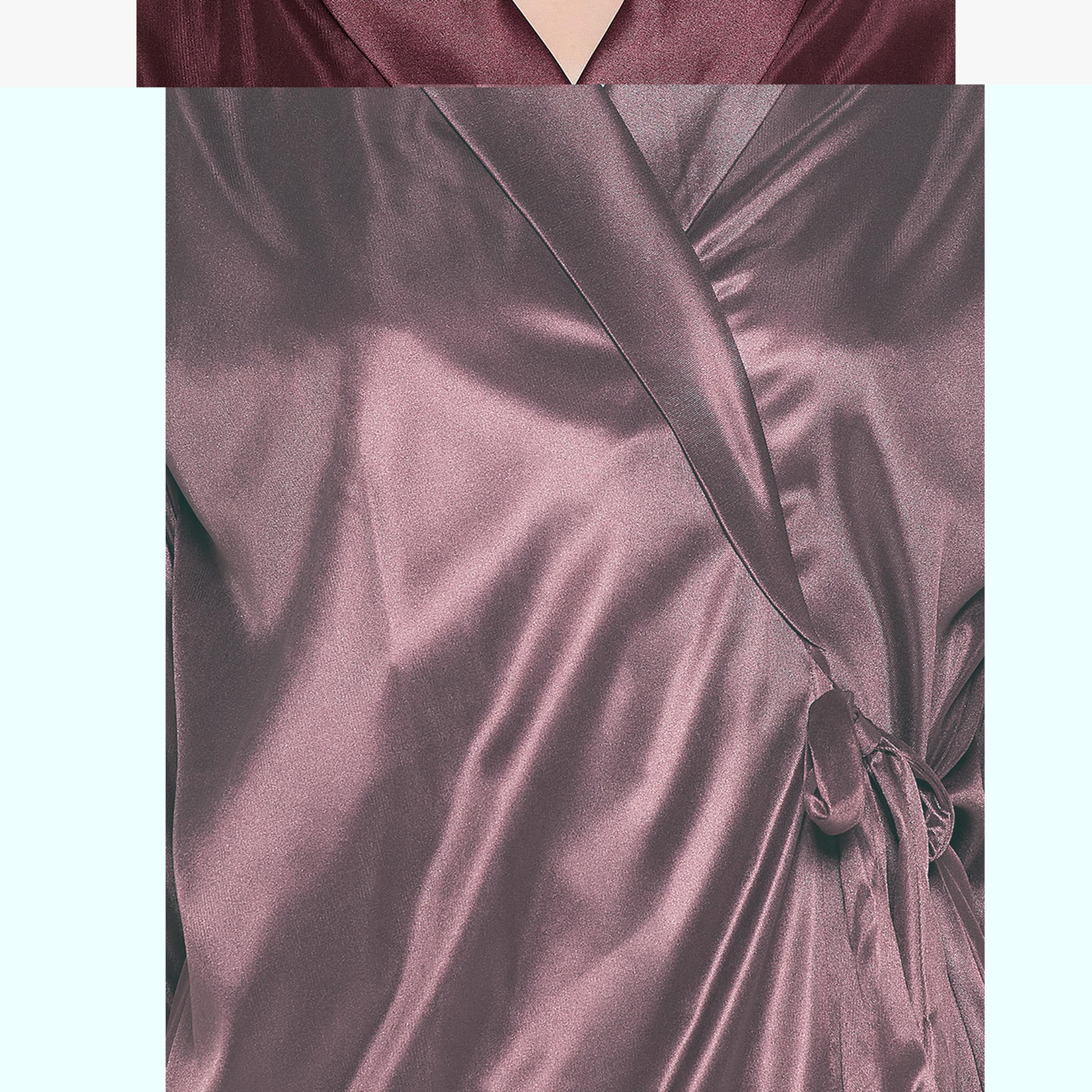 طقم روب وقميص نوم بتفاصيل دانتيل قطعتين-women-clothing-nightwear-robes-image-6