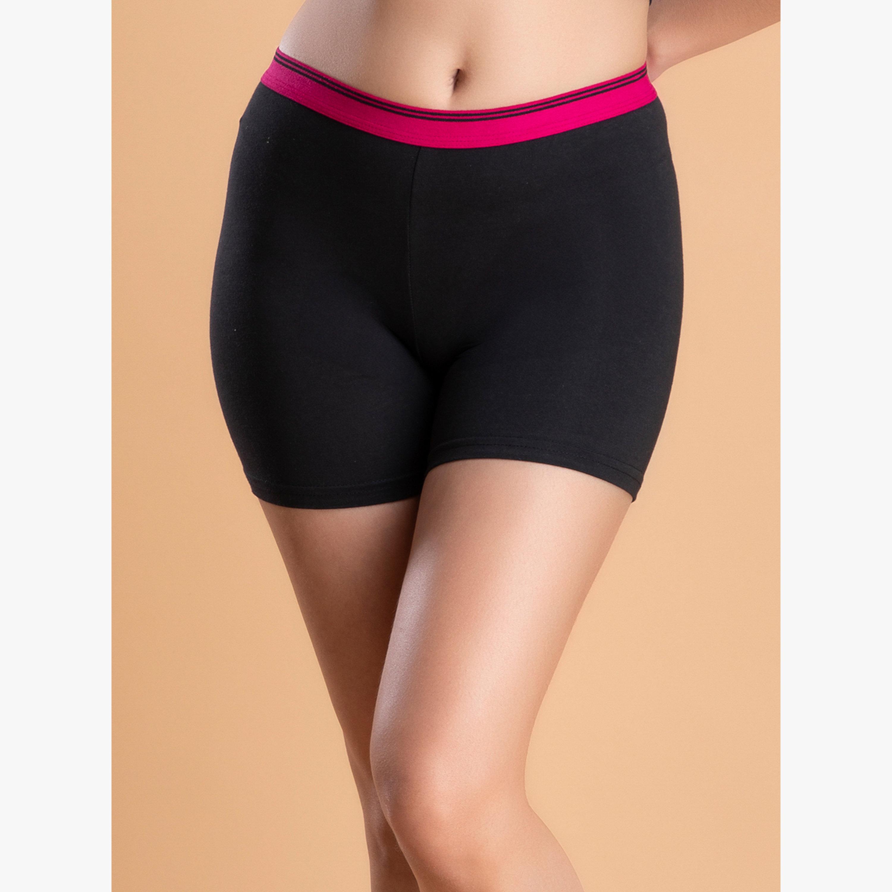 سروال داخلي بوكسر قطن بخصر متوسط-women-clothing-lingerie-panties-image-1