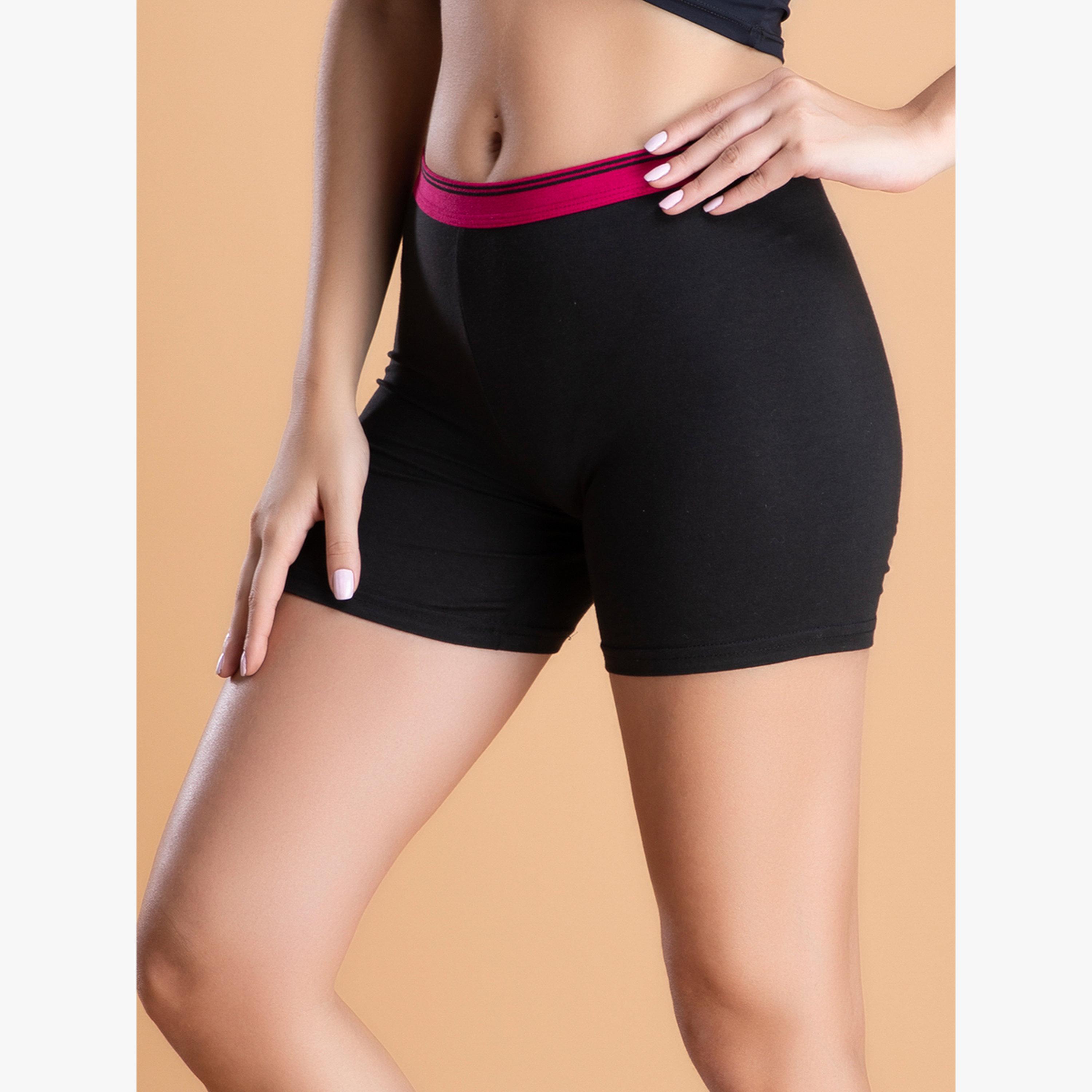 سروال داخلي بوكسر قطن بخصر متوسط-women-clothing-lingerie-panties-image-3