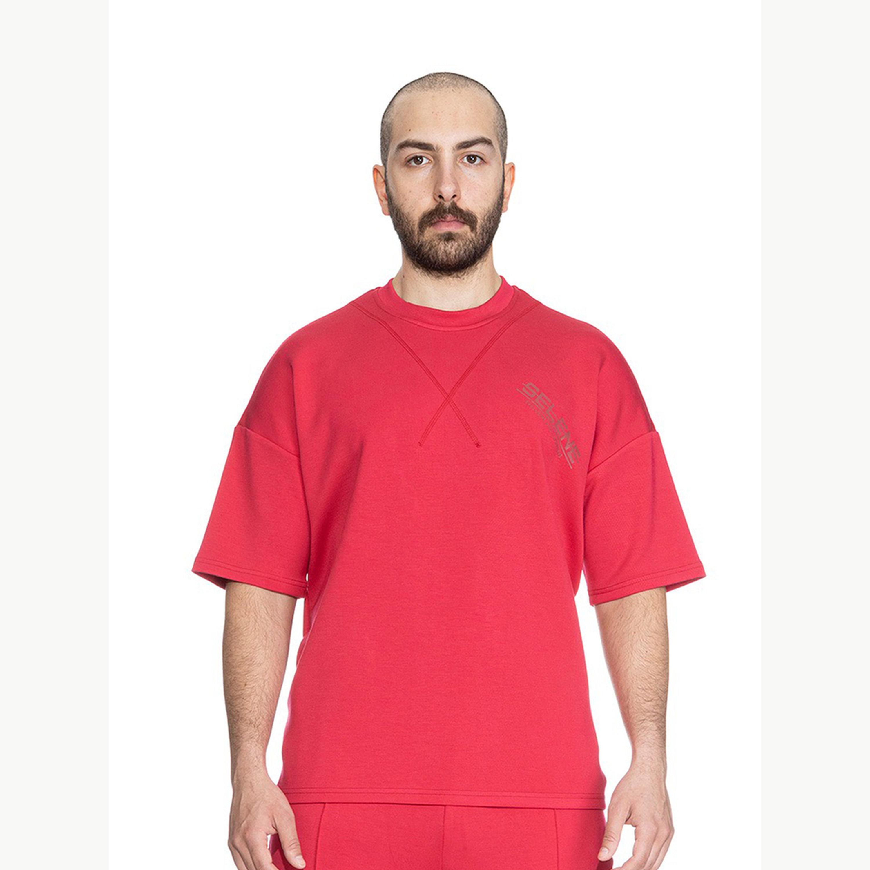 تيشيرت واسع بتفاصيل درزات للرجال-men-clothing-tshirtsandpolos-tshirts-image-1