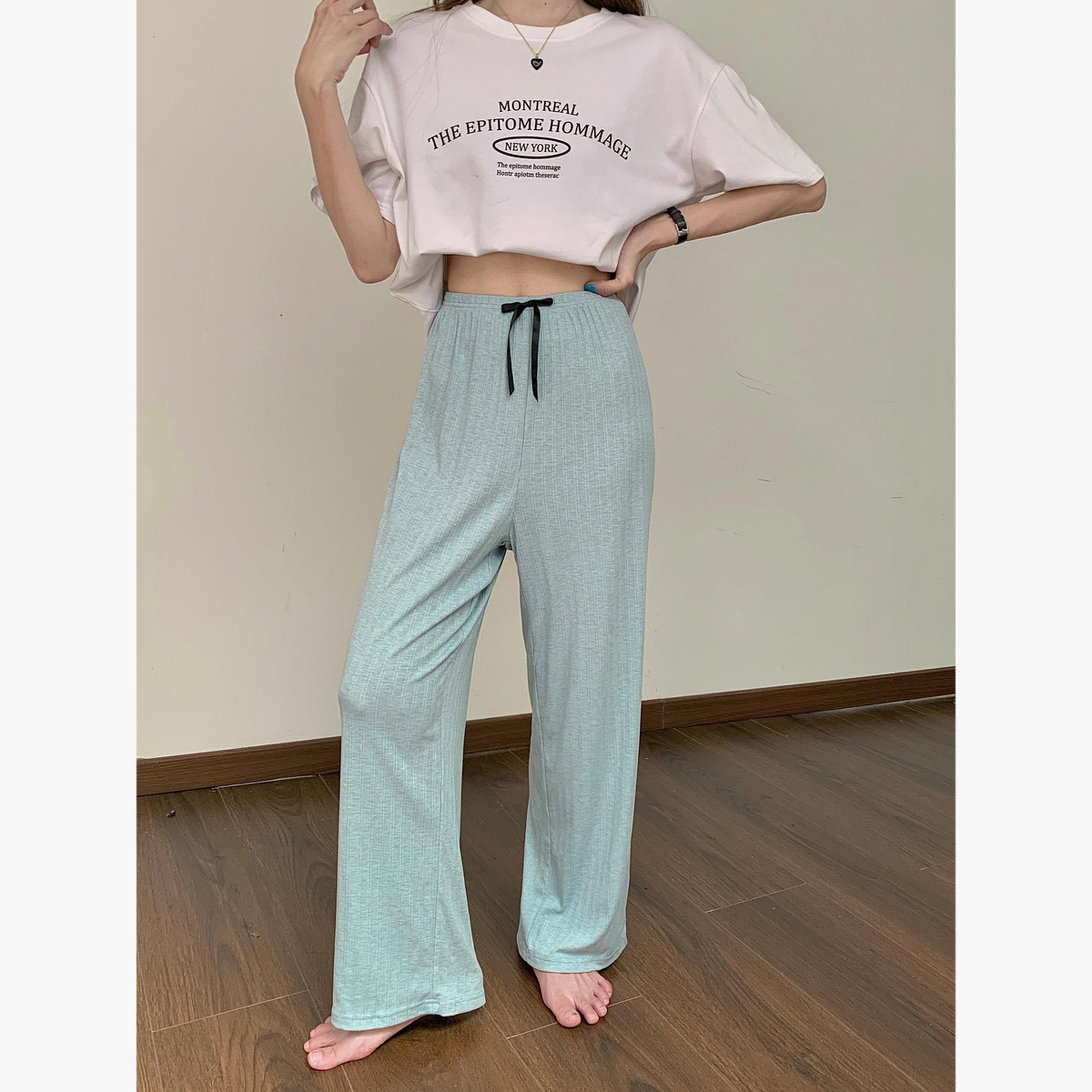 بنطال بيجاما مضلع-women-clothing-nightwear-pyjamas-bottoms-image-5