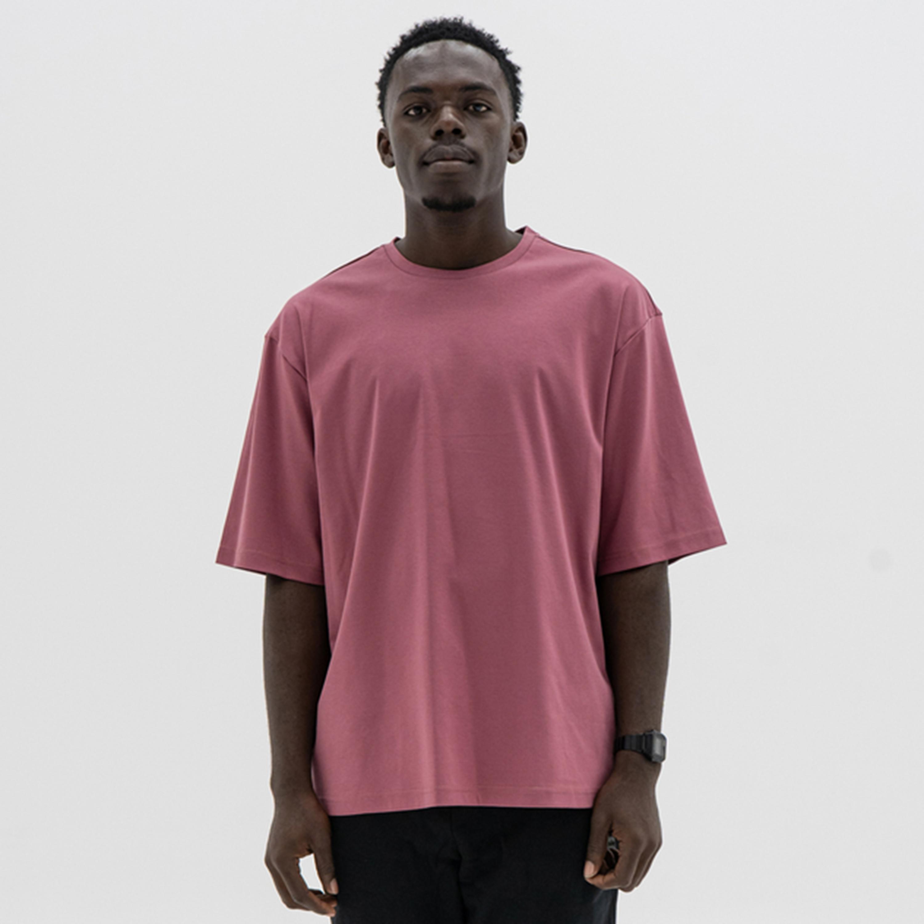 تيشيرت واسع ثقيل بأكمام قصيرة للجنسين-men-clothing-tshirtsandpolos-tshirts-image-1