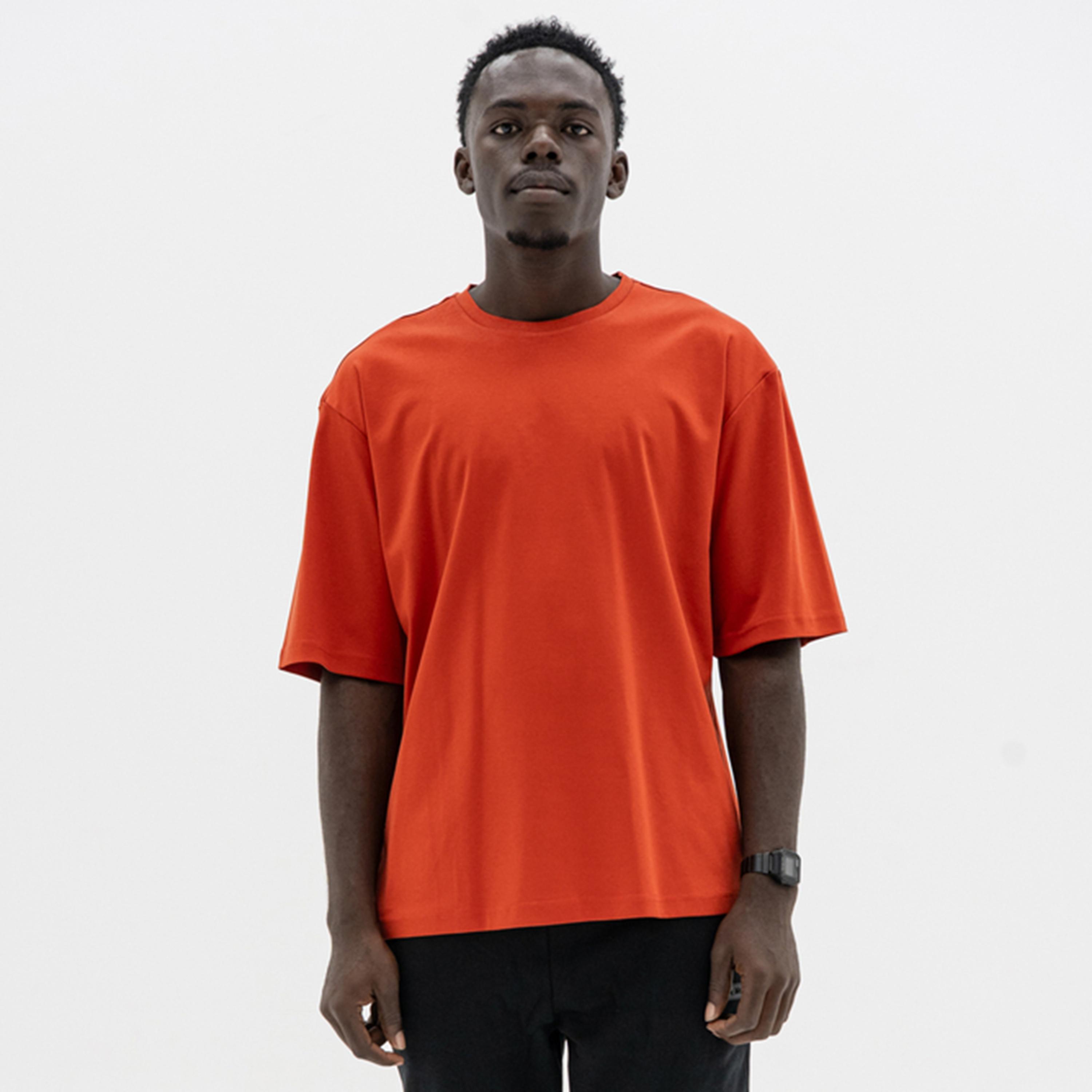 تيشيرت واسع ثقيل بأكمام قصيرة للجنسين-men-clothing-tshirtsandpolos-tshirts-image-1