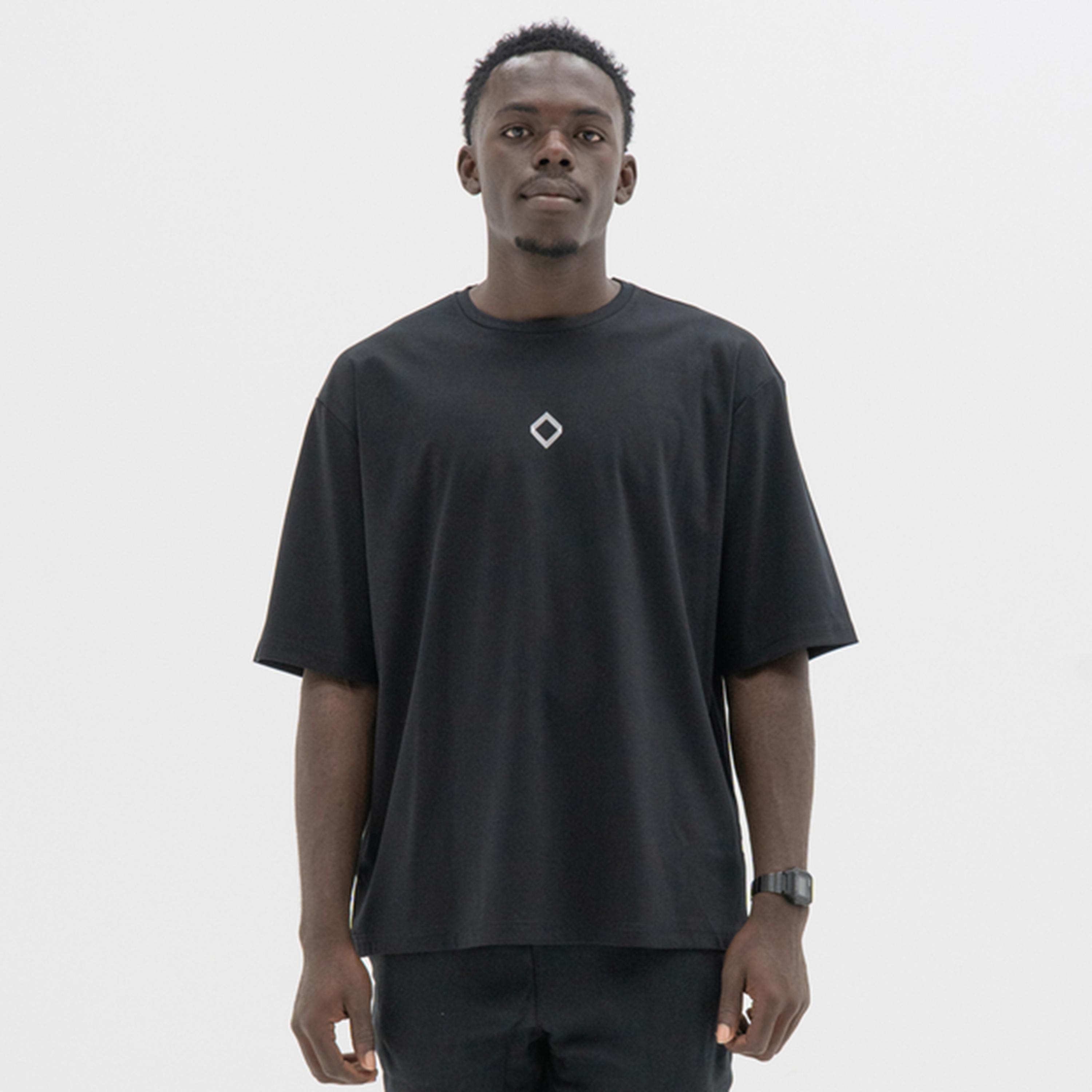 تيشيرت واسع ثقيل بأكمام قصيرة للجنسين-men-clothing-tshirtsandpolos-tshirts-image-1