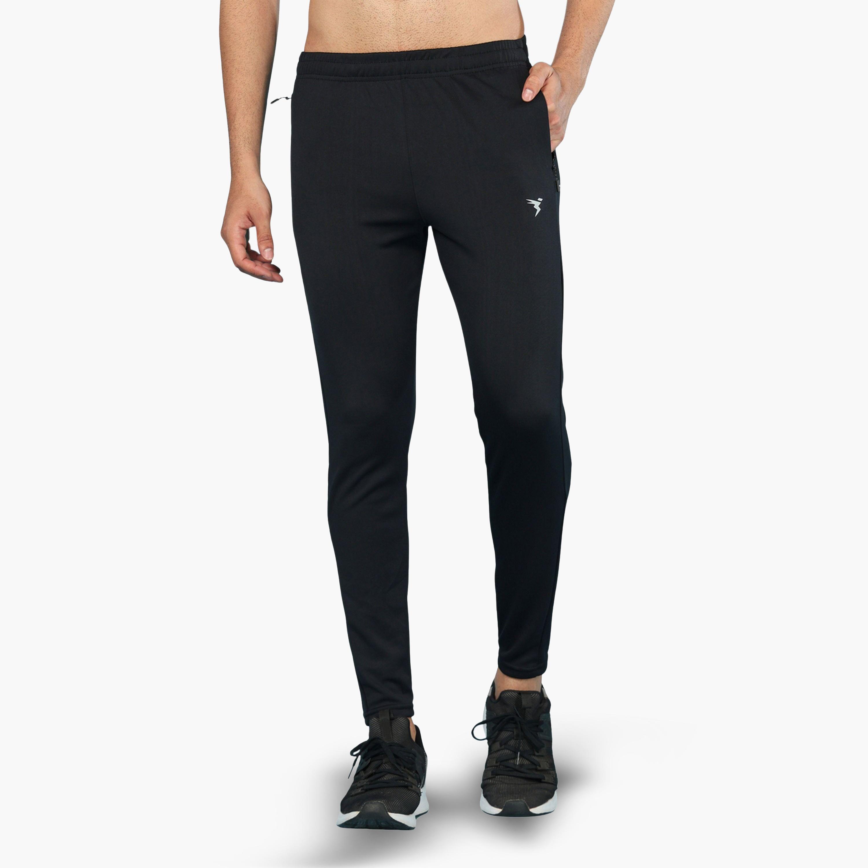 Technosport X Styli Men Solid Slim Fit Sports Track Pants with TECHNO DRY-men-clothing-sportswearandactivewear-bottoms-joggers-image-1