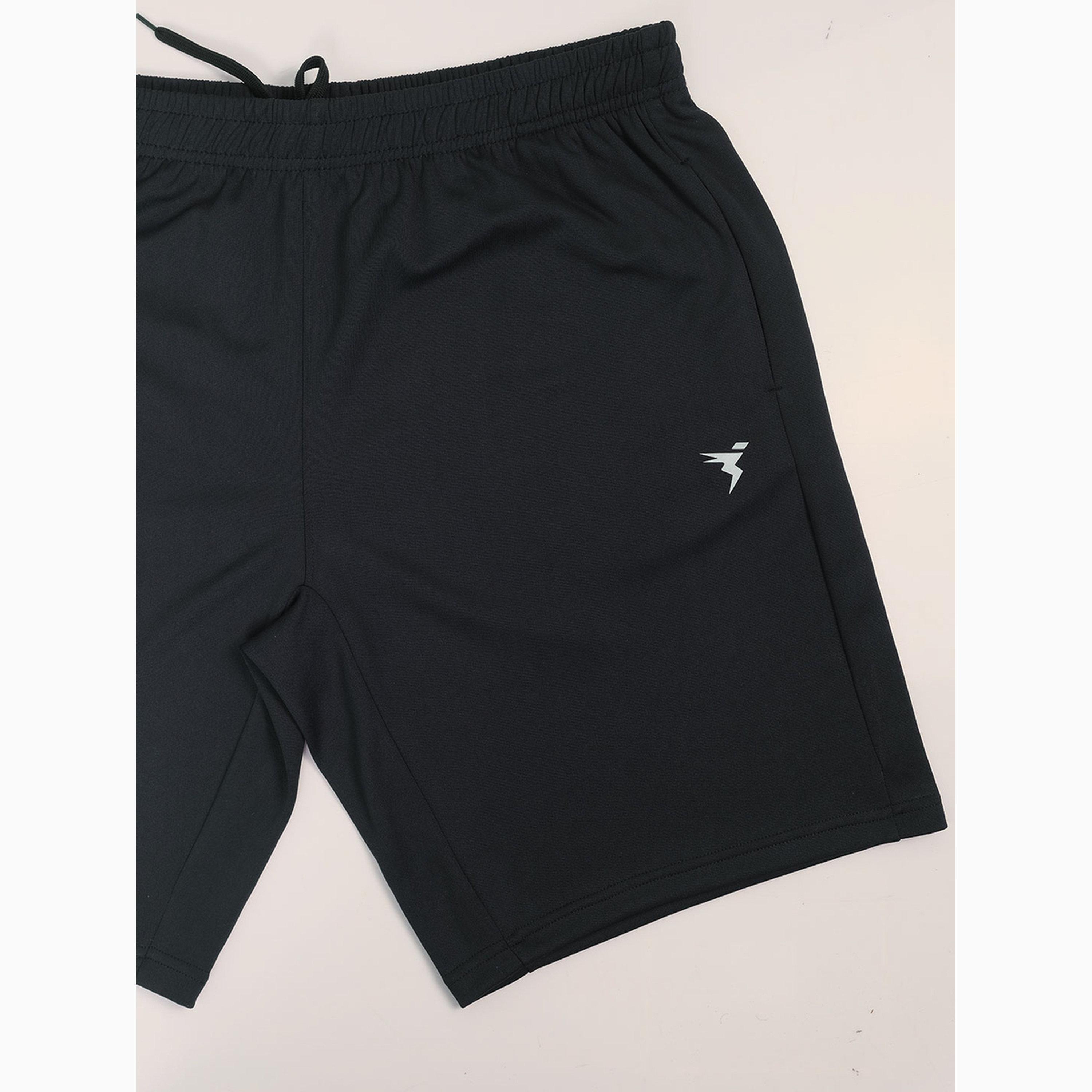 Technosport X Styli Men Solid Slim Fit Sports Shorts with TECHNO DRY-men-clothing-sportswearandactivewear-bottoms-shorts-image-3