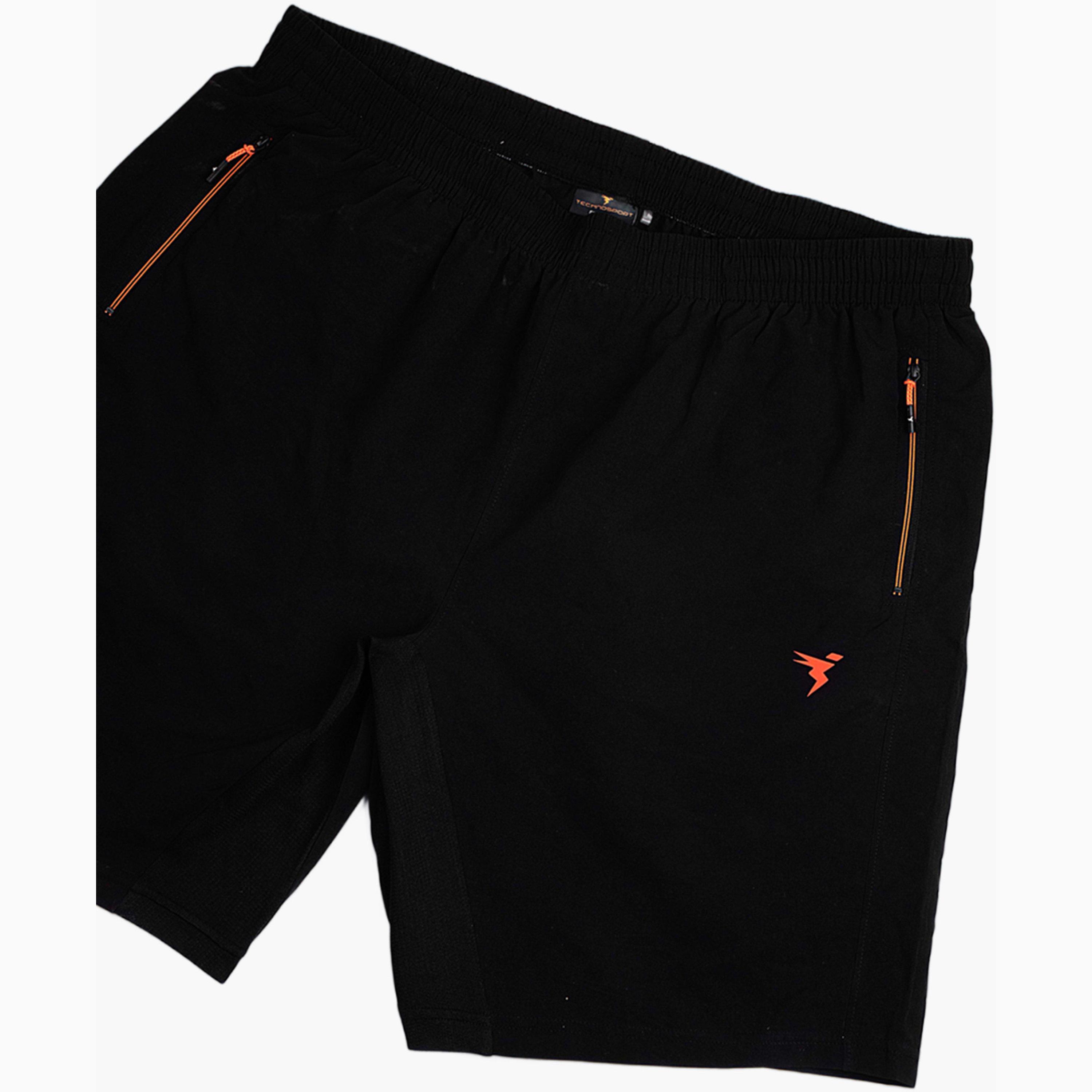 شورت رياضي سادة بقصة ضيقة للرجال مع تكنولايت-men-clothing-sportswearandactivewear-bottoms-shorts-image-5