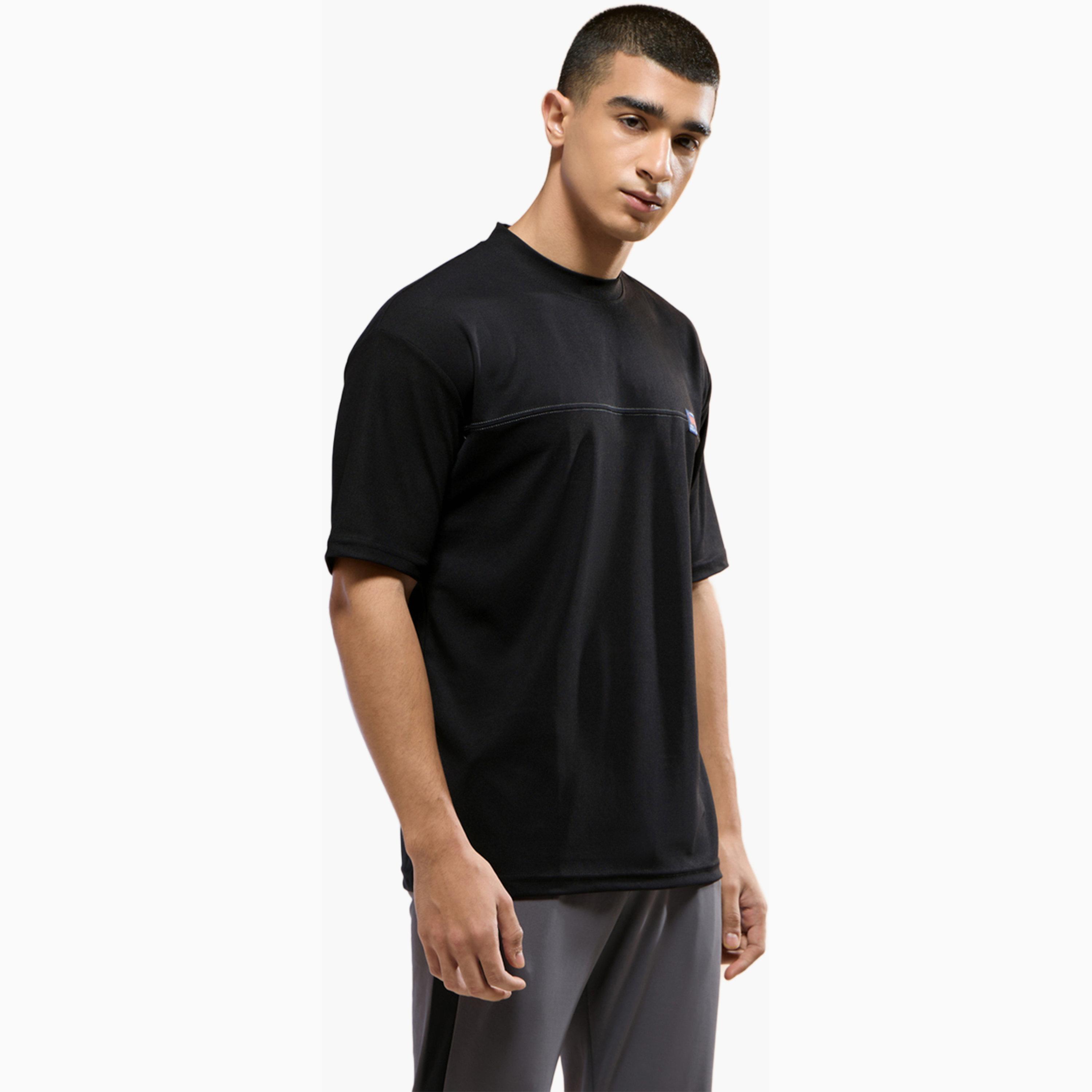 Technosport X Styli Men Oversized Round Neck Sports T-Shirt with MATPIQ-men-clothing-sportswearandactivewear-tshirtsandpolos-image-2