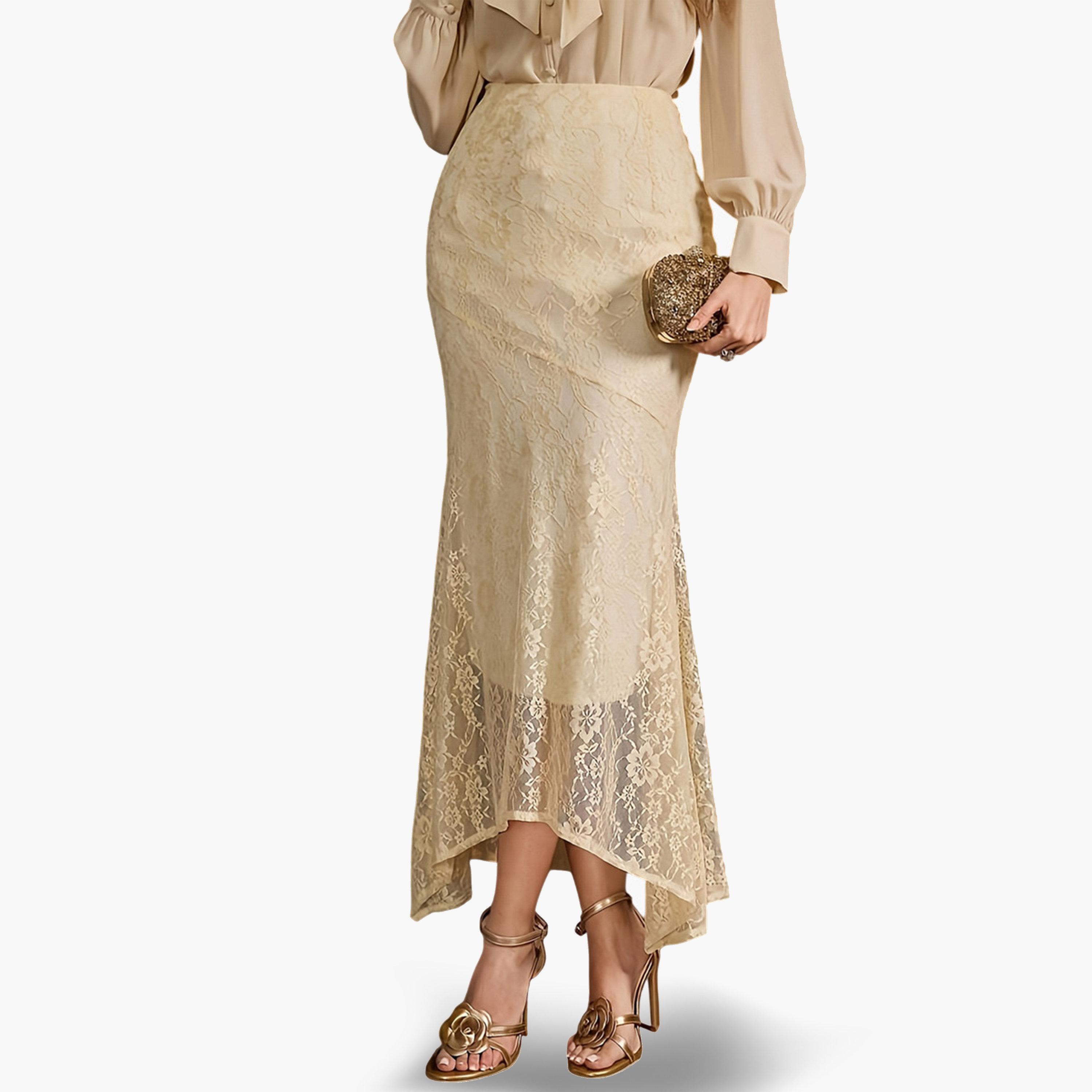 Take Two Yellow Lace Embroidered Midi Skirt-women-clothing-bottoms-skirts-image-3