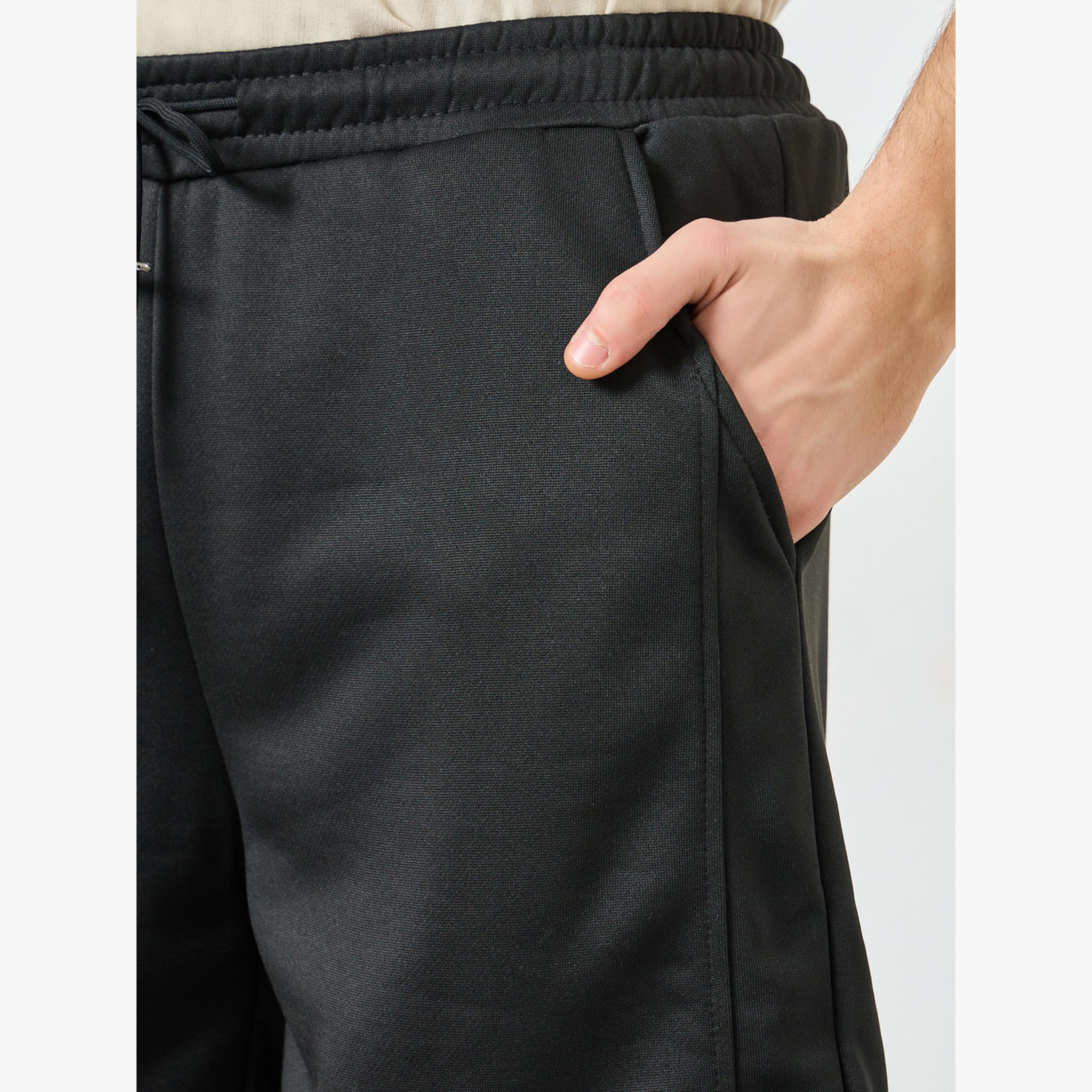 Take Two Men Black Shorts with Drawstring-men-clothing-swimandbeach-shorts-image-3