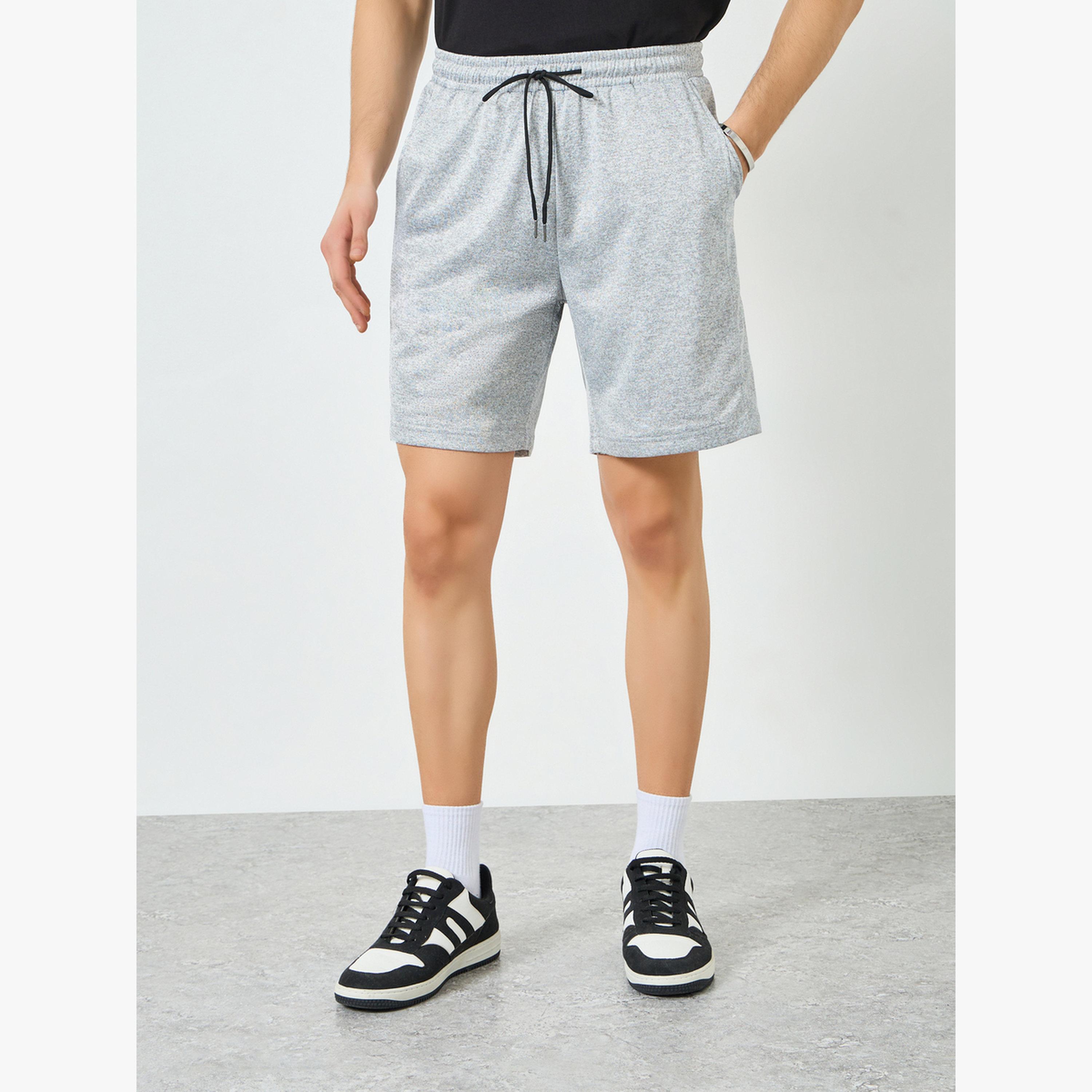 Take Two Men Grey Shorts with Drawstring-men-clothing-swimandbeach-shorts-image-1