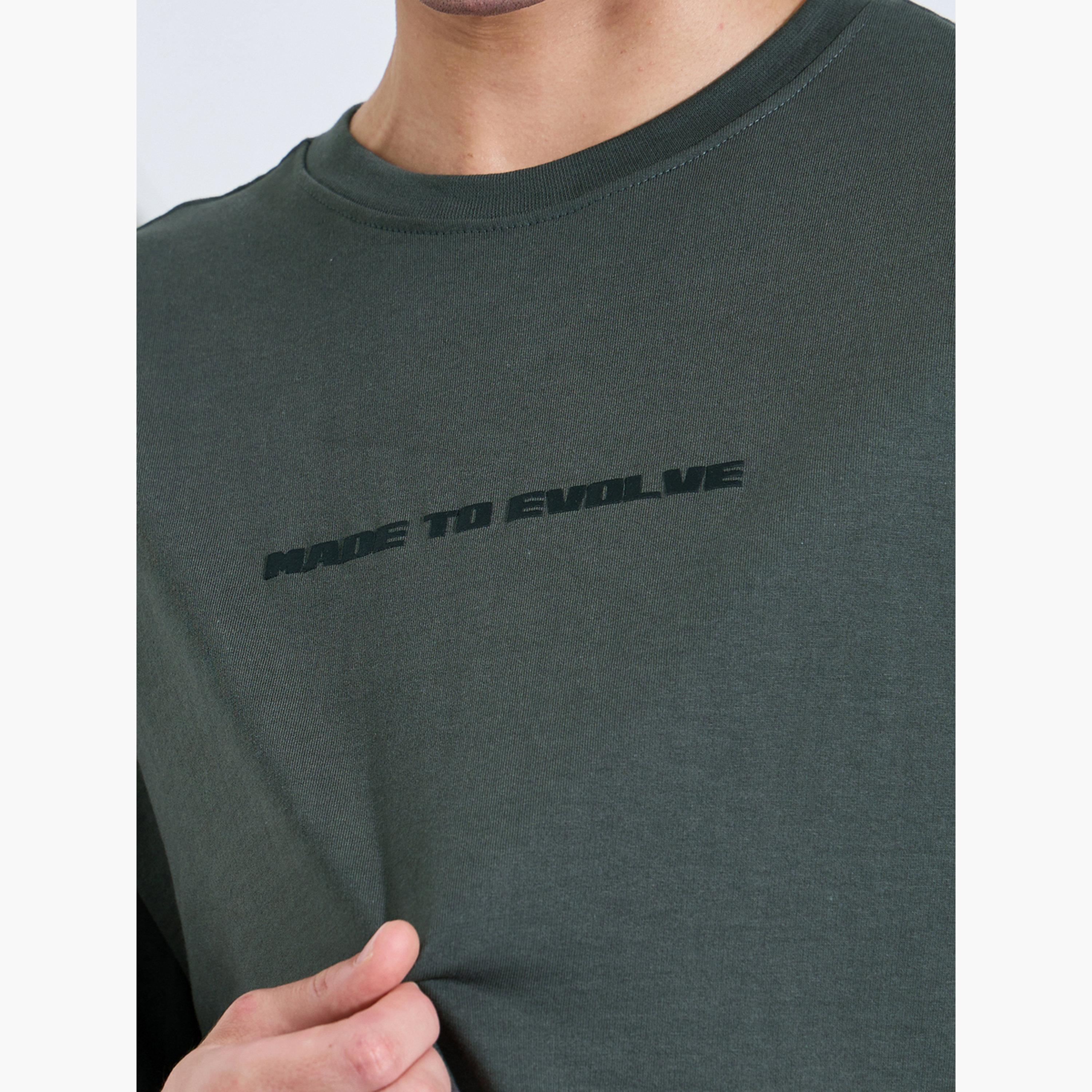 Styli Dark Grey Acid Wash Graphic Print Oversized T-Shirt-men-clothing-tshirtsandpolos-tshirts-image-5