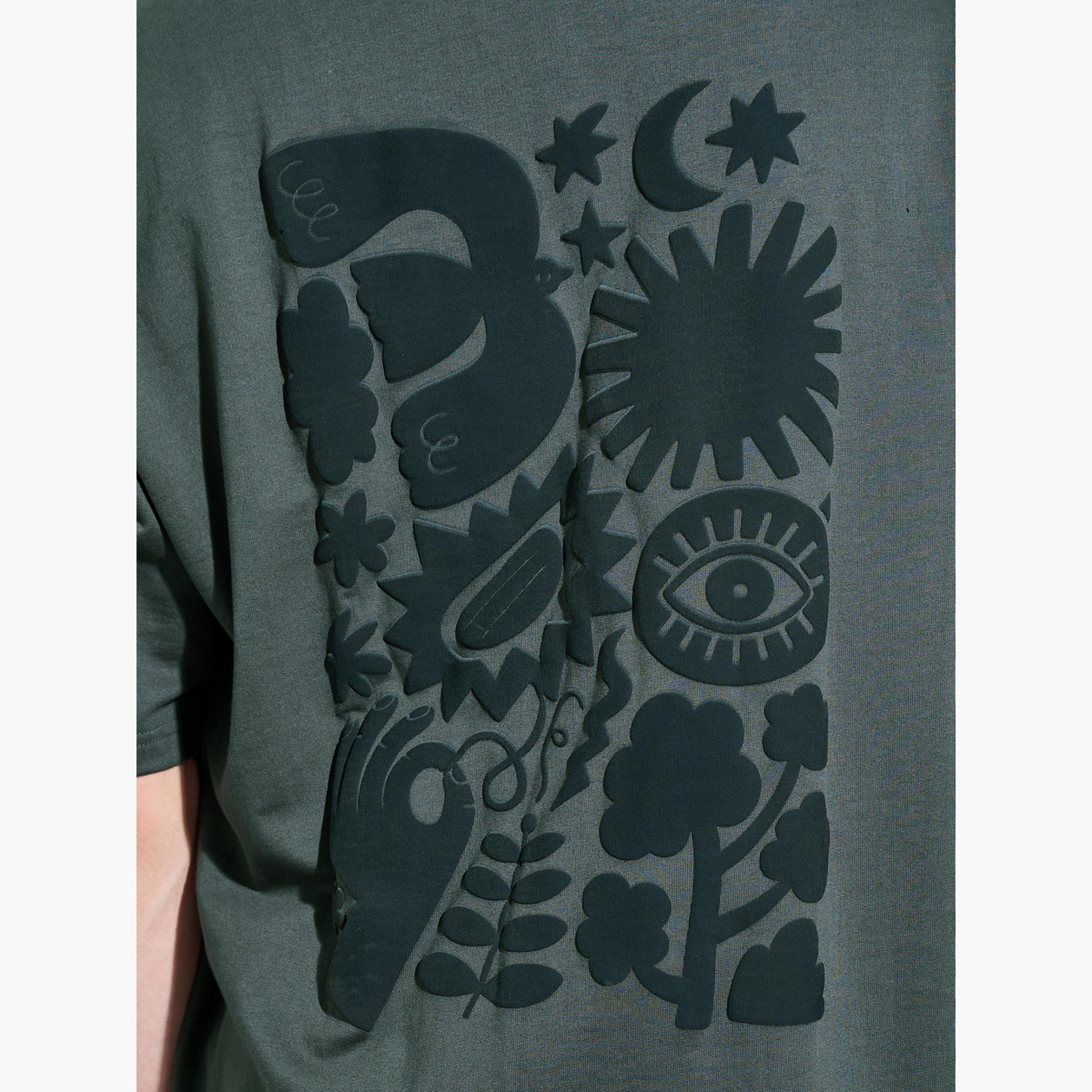 Styli Dark Grey Acid Wash Graphic Print Oversized T-Shirt-men-clothing-tshirtsandpolos-tshirts-image-6