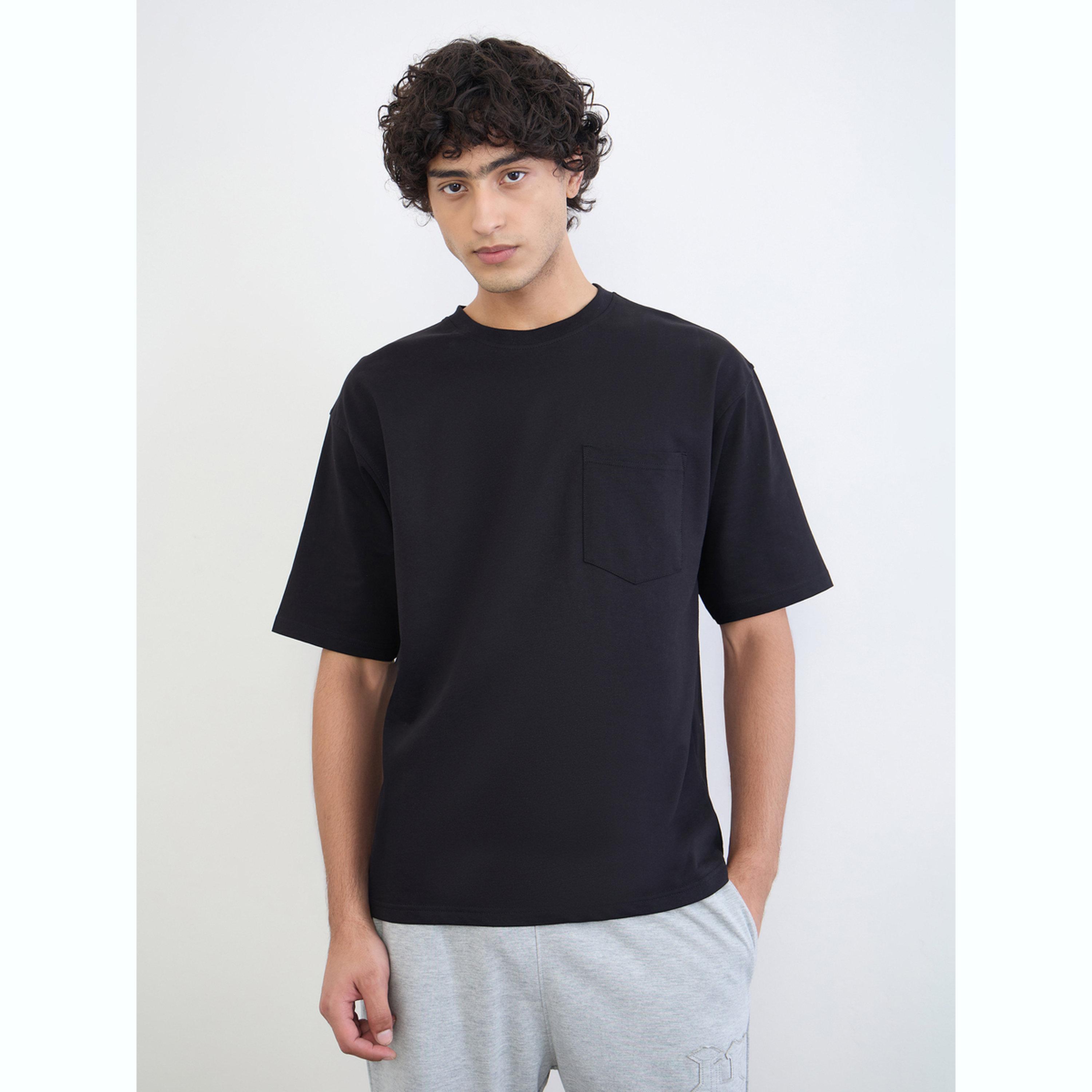 تيشيرت قطن واسع بطبعات كتابة-men-clothing-tshirtsandpolos-tshirts-image-1