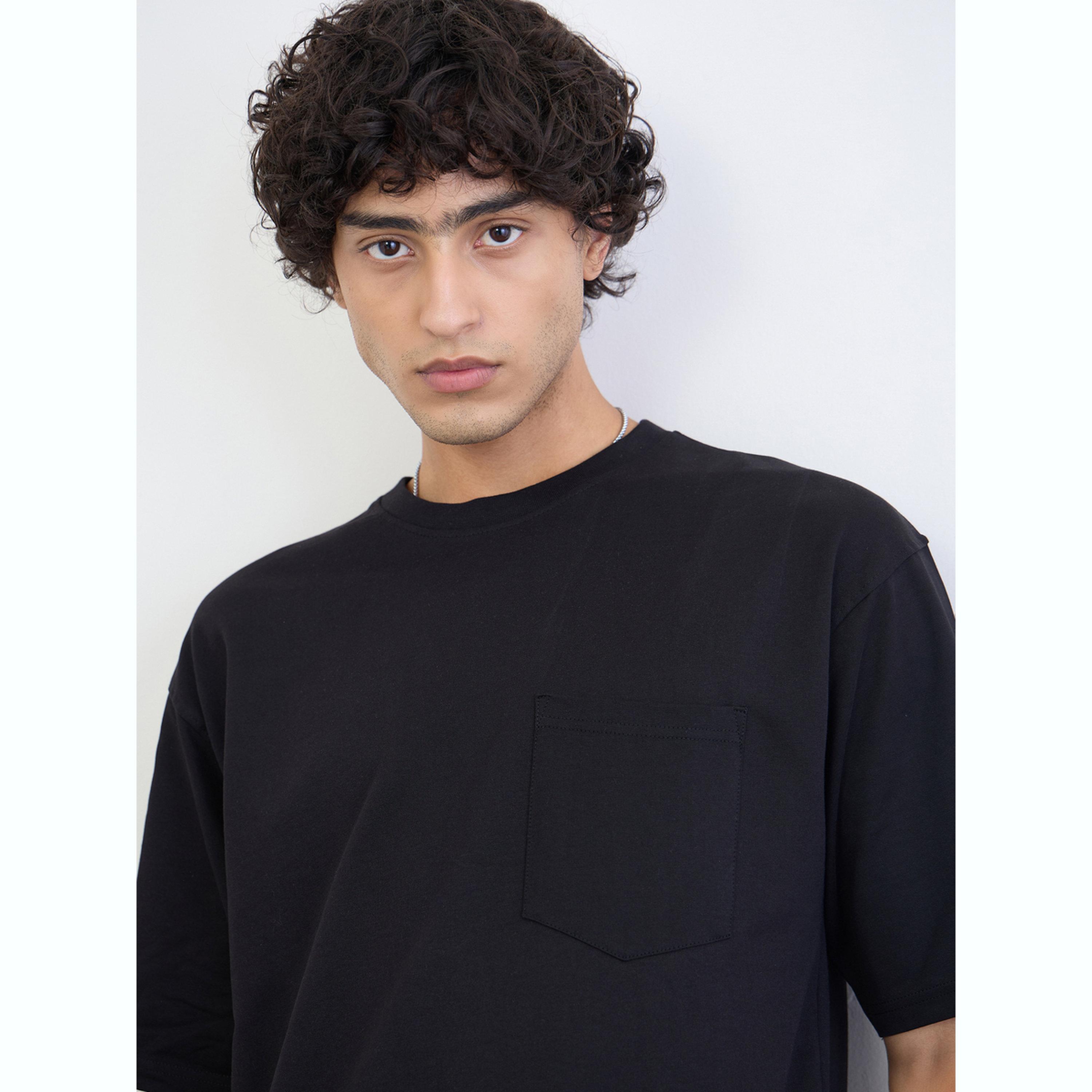 تيشيرت قطن واسع بطبعات كتابة-men-clothing-tshirtsandpolos-tshirts-image-5