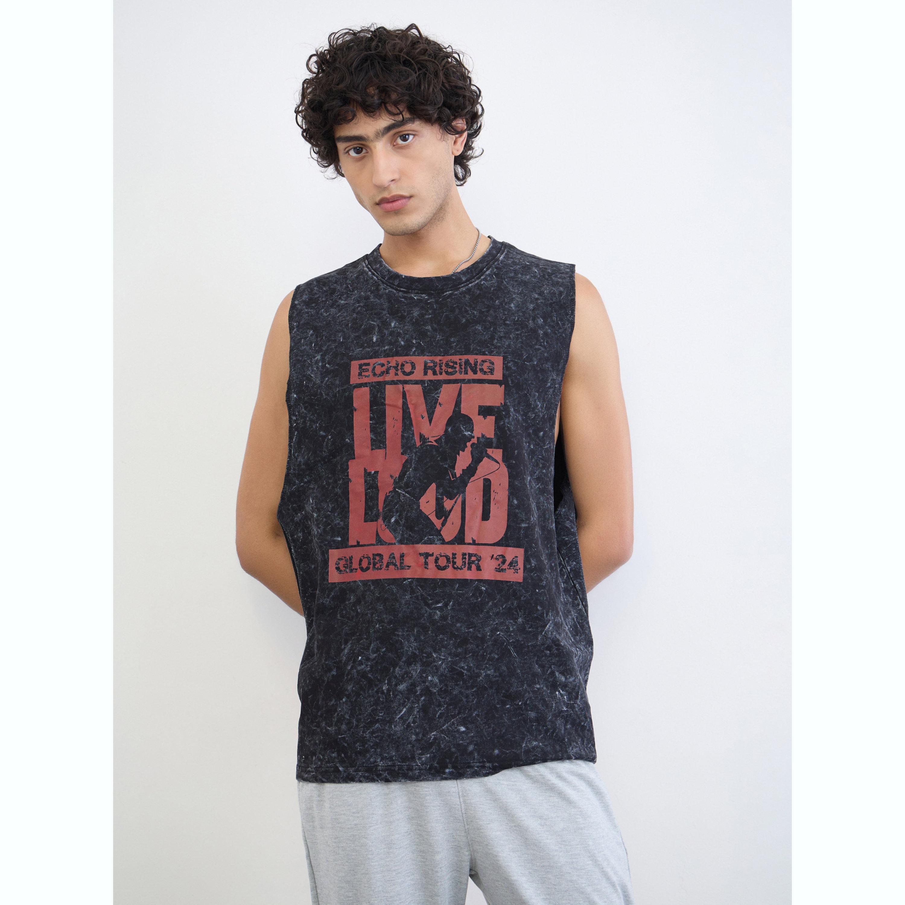 تيشيرت بلا أكمام قطن مريح وبغسيل حمضي-men-clothing-tshirtsandpolos-vests-image-1