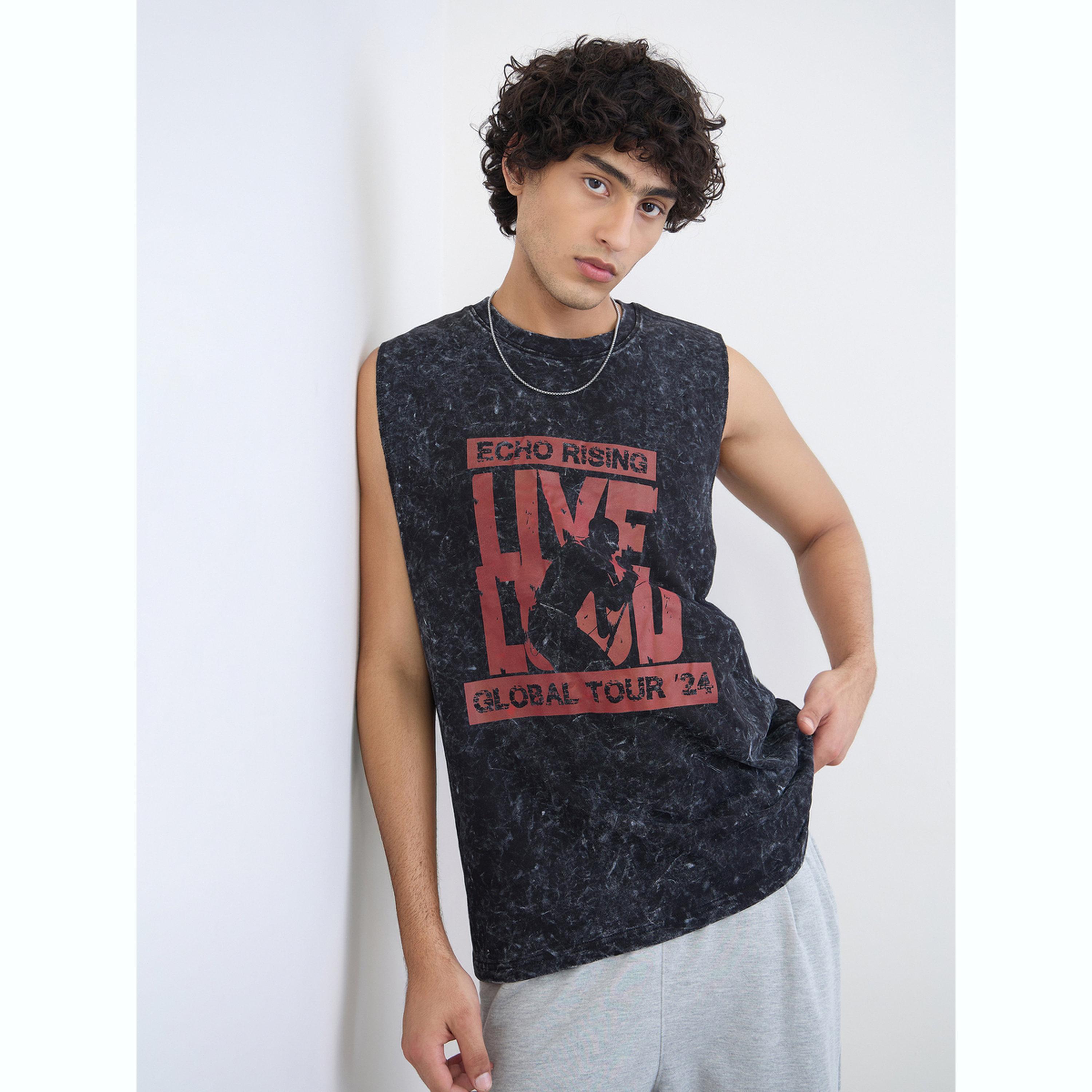 تيشيرت بلا أكمام قطن مريح وبغسيل حمضي-men-clothing-tshirtsandpolos-vests-image-3