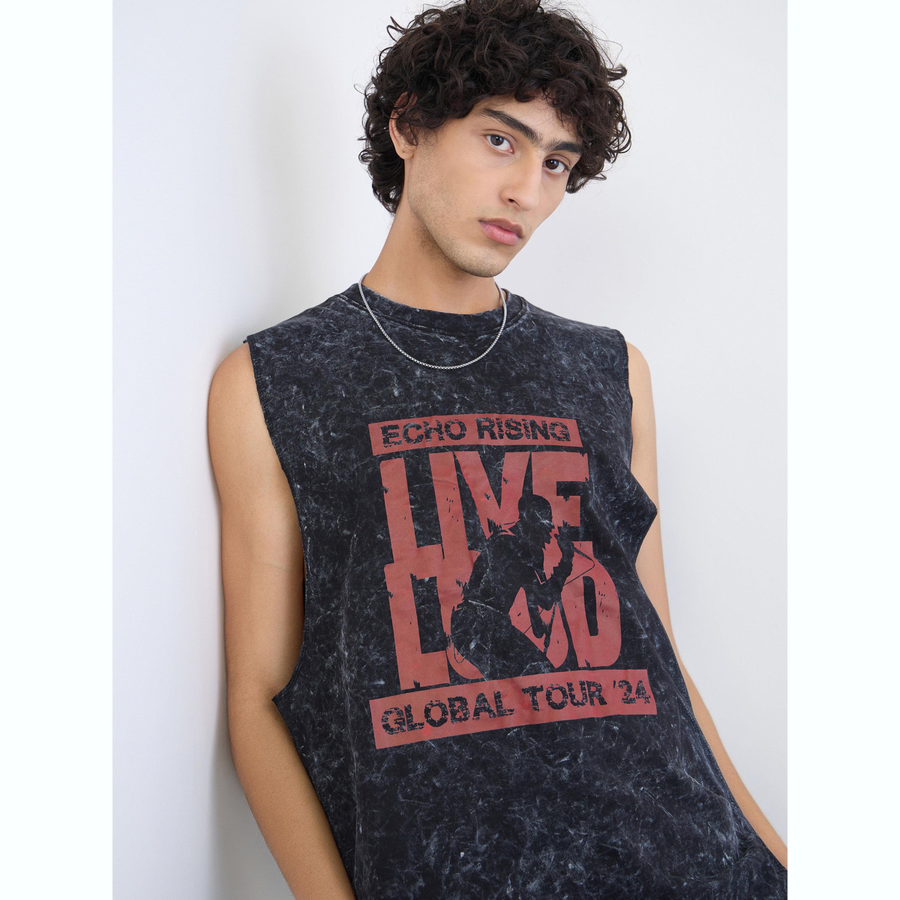 تيشيرت بلا أكمام قطن مريح وبغسيل حمضي-men-clothing-tshirtsandpolos-vests-image-5