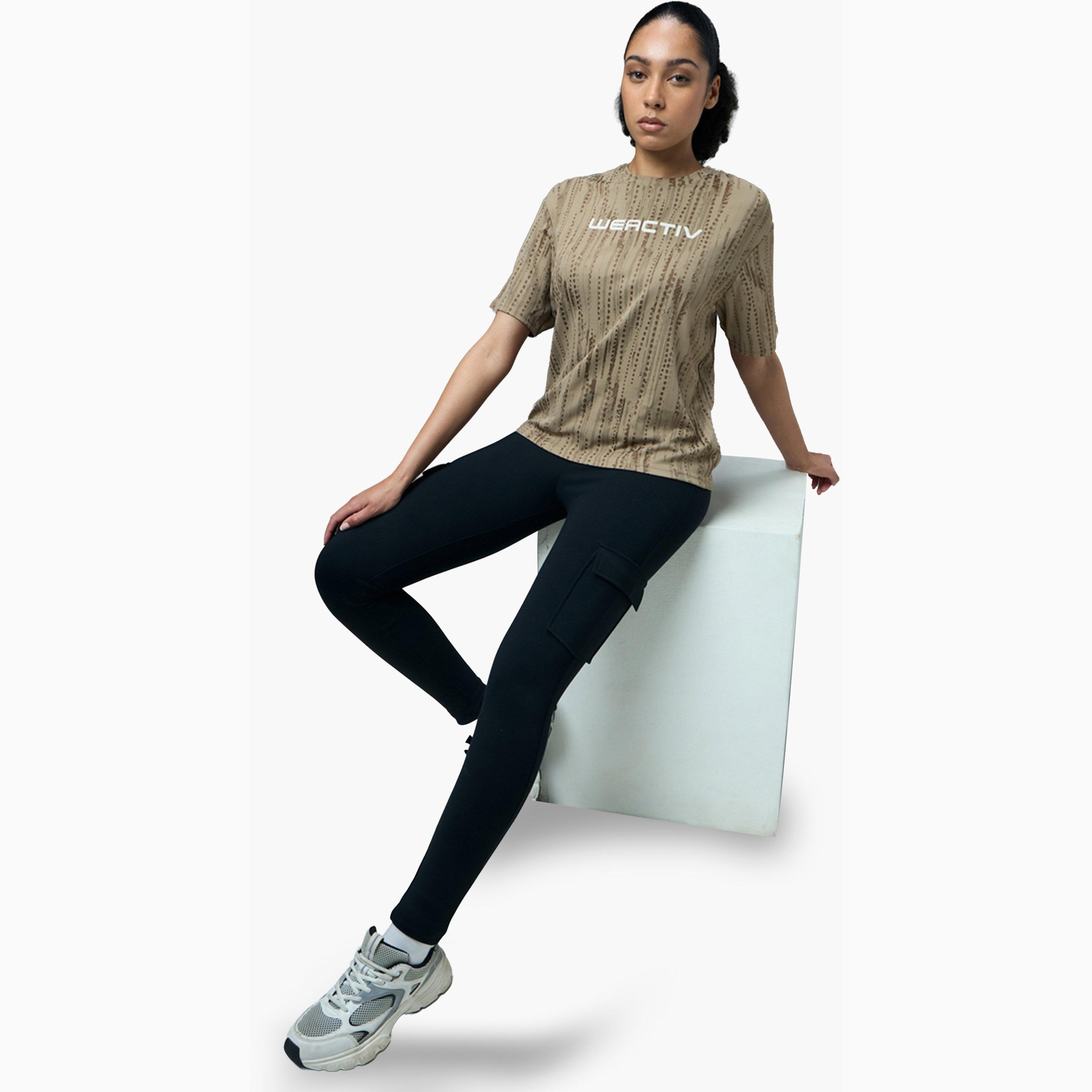 تيشيرت رياضي جاكار بقصة مربعة مع دابل كوول-sports-women-clothing-tshirtsandvests-image-3