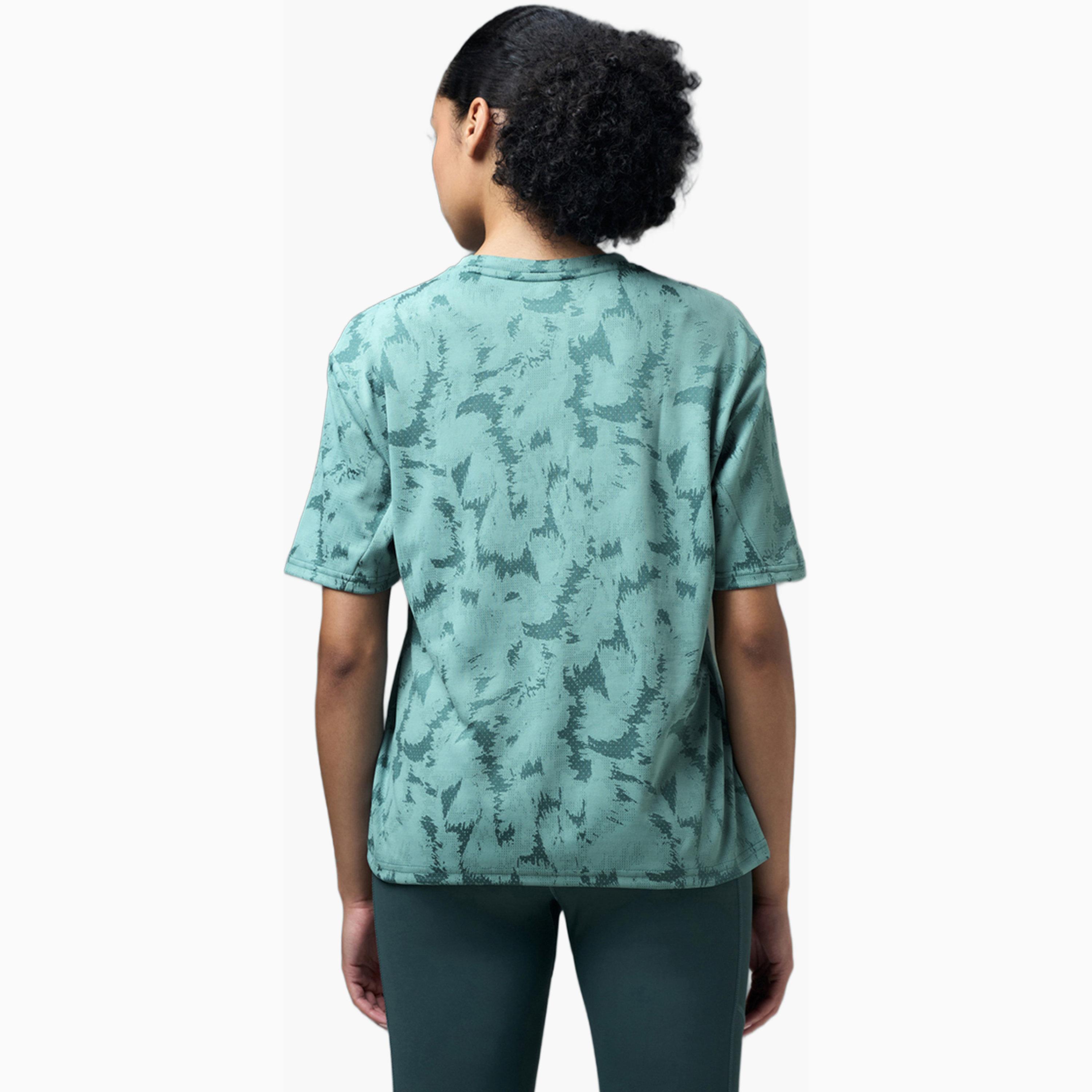 تيشيرت رياضي جاكار بقصة مربعة مع دابل كوول-sports-women-clothing-tshirtsandvests-image-4