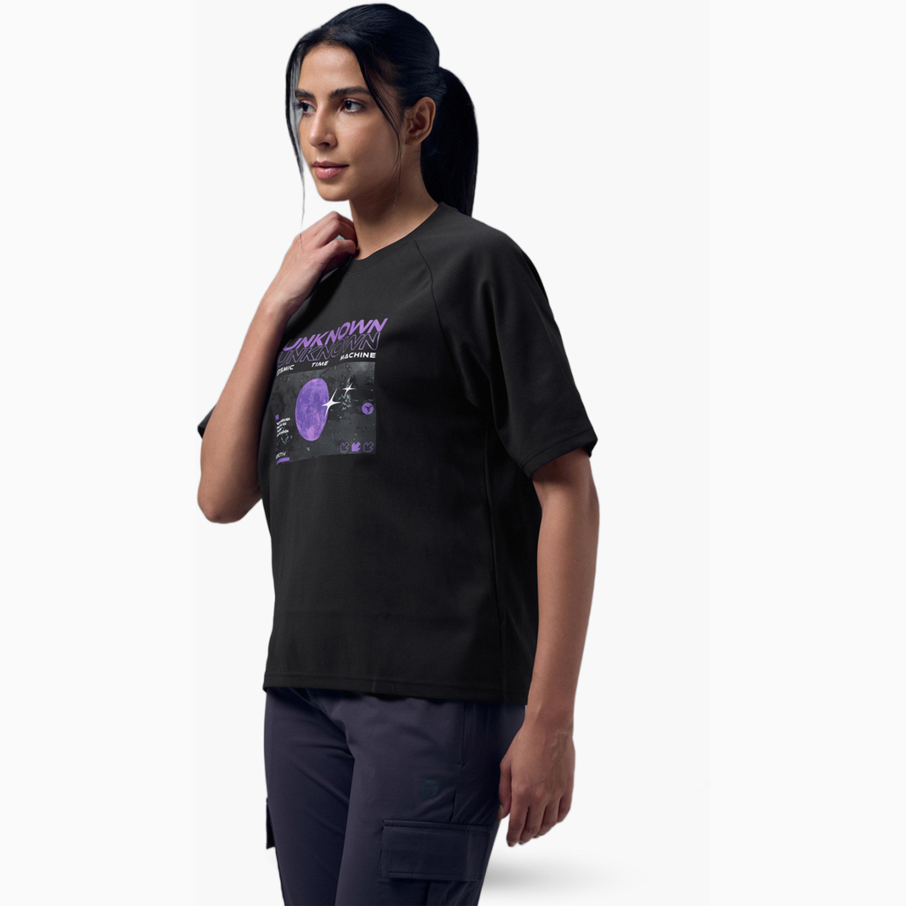 Technosport X Styli Relaxed Fit Round Neck Sports T-Shirt with ELASTO PLUS-sports-women-clothing-tshirtsandvests-image-2