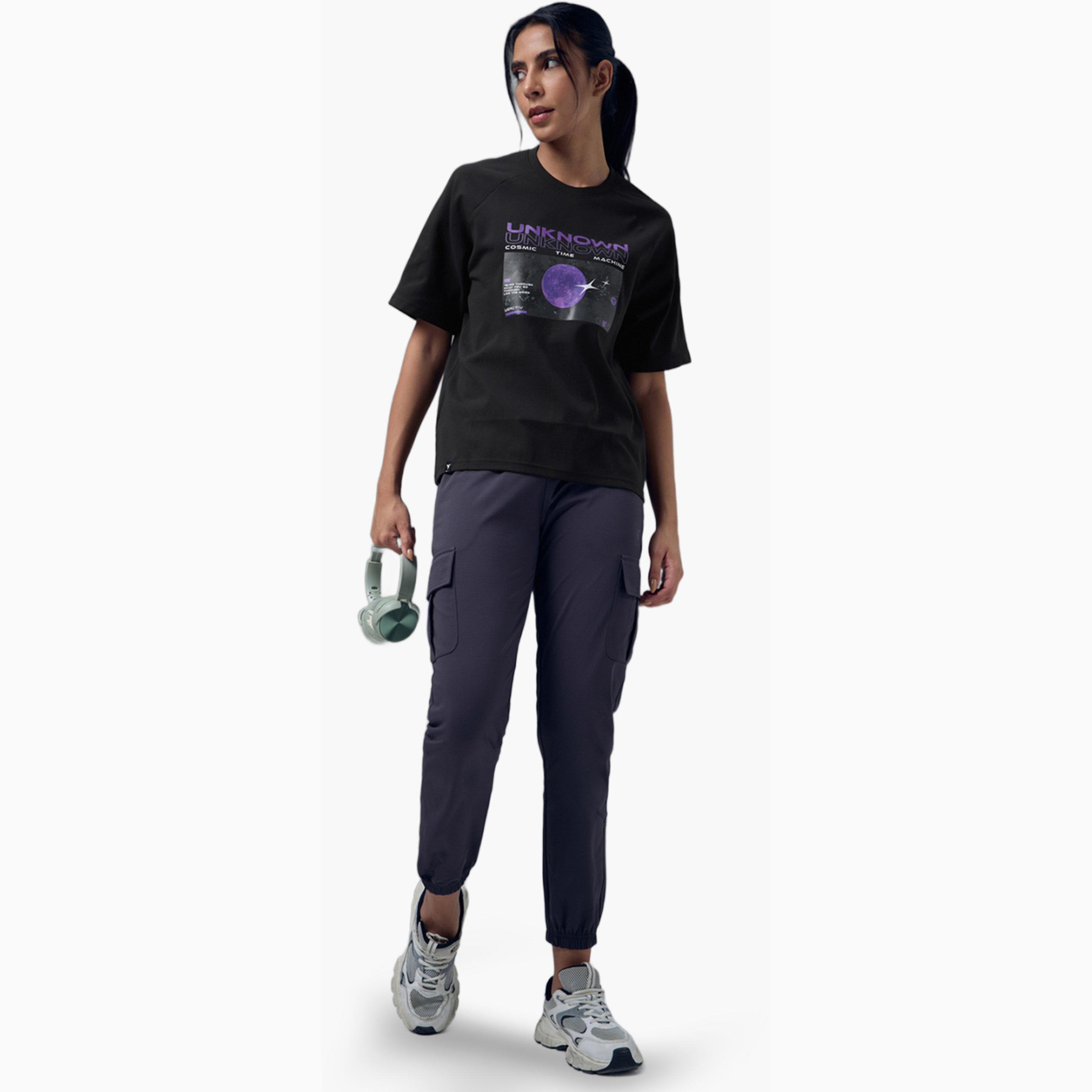 Technosport X Styli Relaxed Fit Round Neck Sports T-Shirt with ELASTO PLUS-sports-women-clothing-tshirtsandvests-image-3