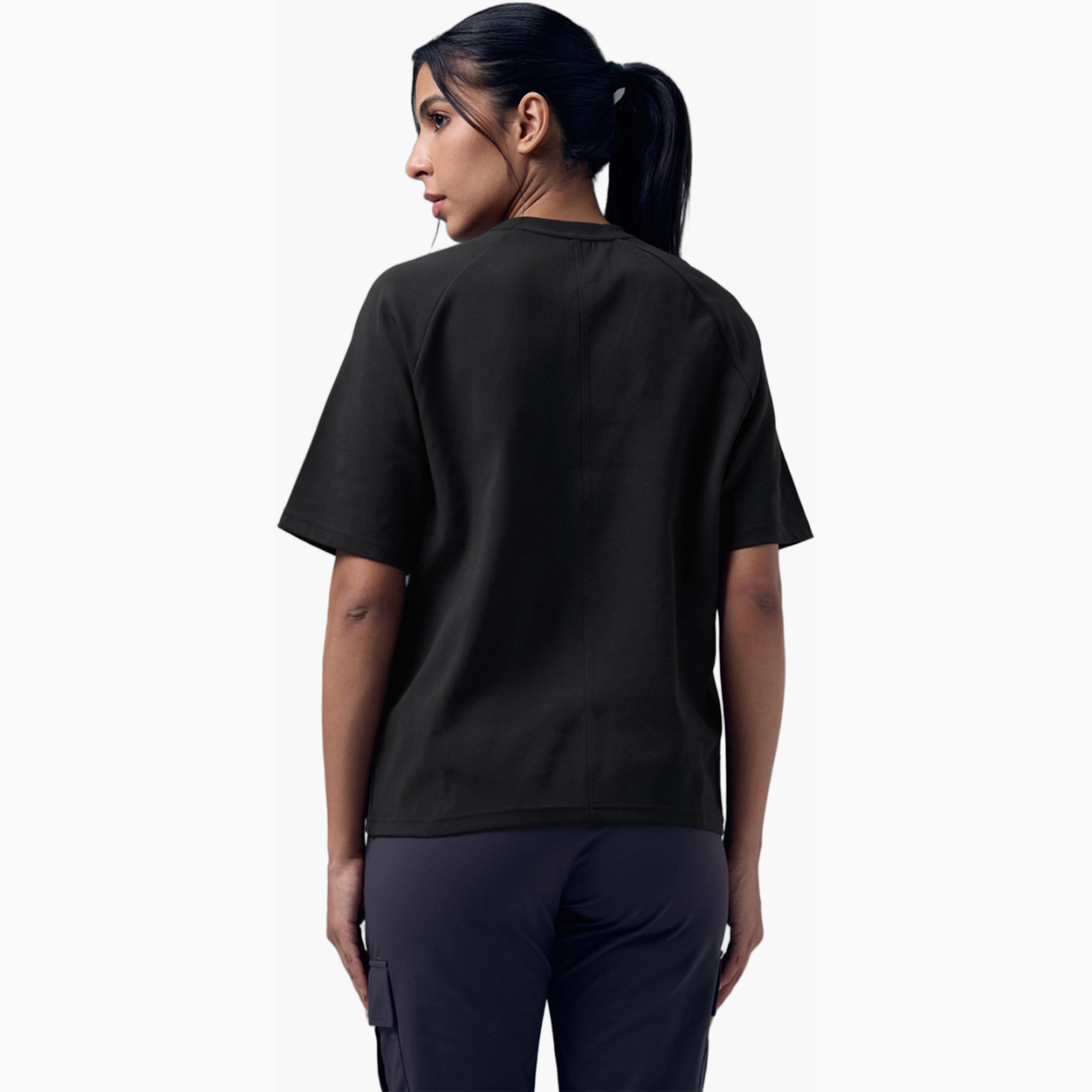 Technosport X Styli Relaxed Fit Round Neck Sports T-Shirt with ELASTO PLUS-sports-women-clothing-tshirtsandvests-image-4