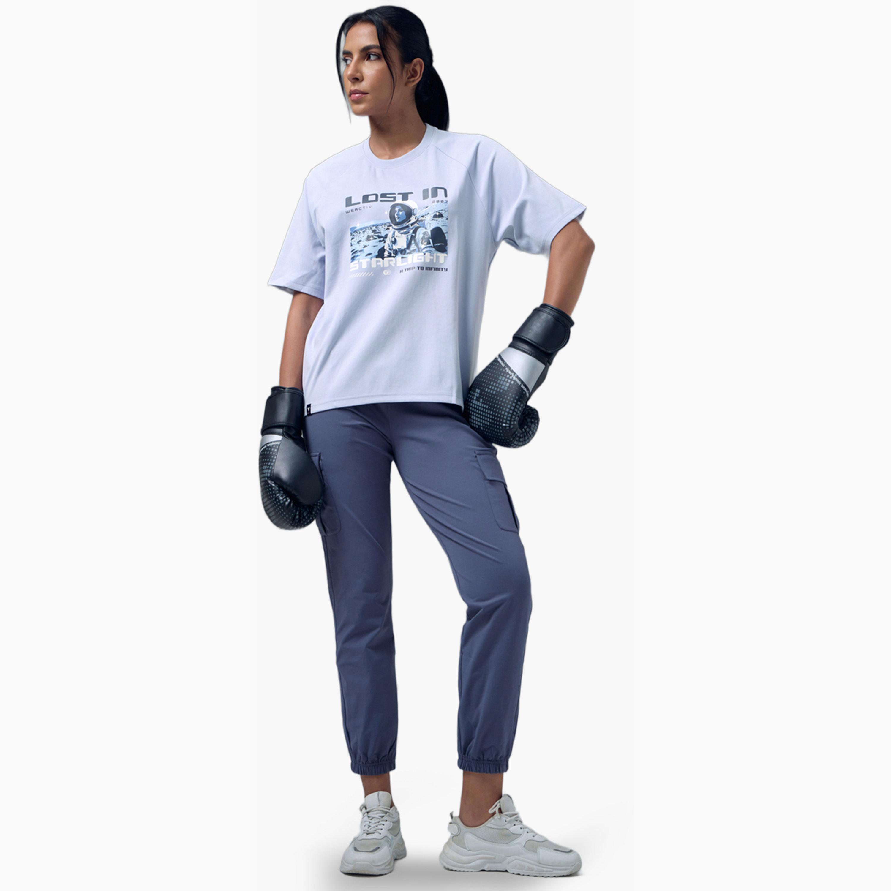تيشيرت رياضي بياقة دائرية وقصة مريحة مع إيلاستو بلس-sports-women-clothing-tshirtsandvests-image-3