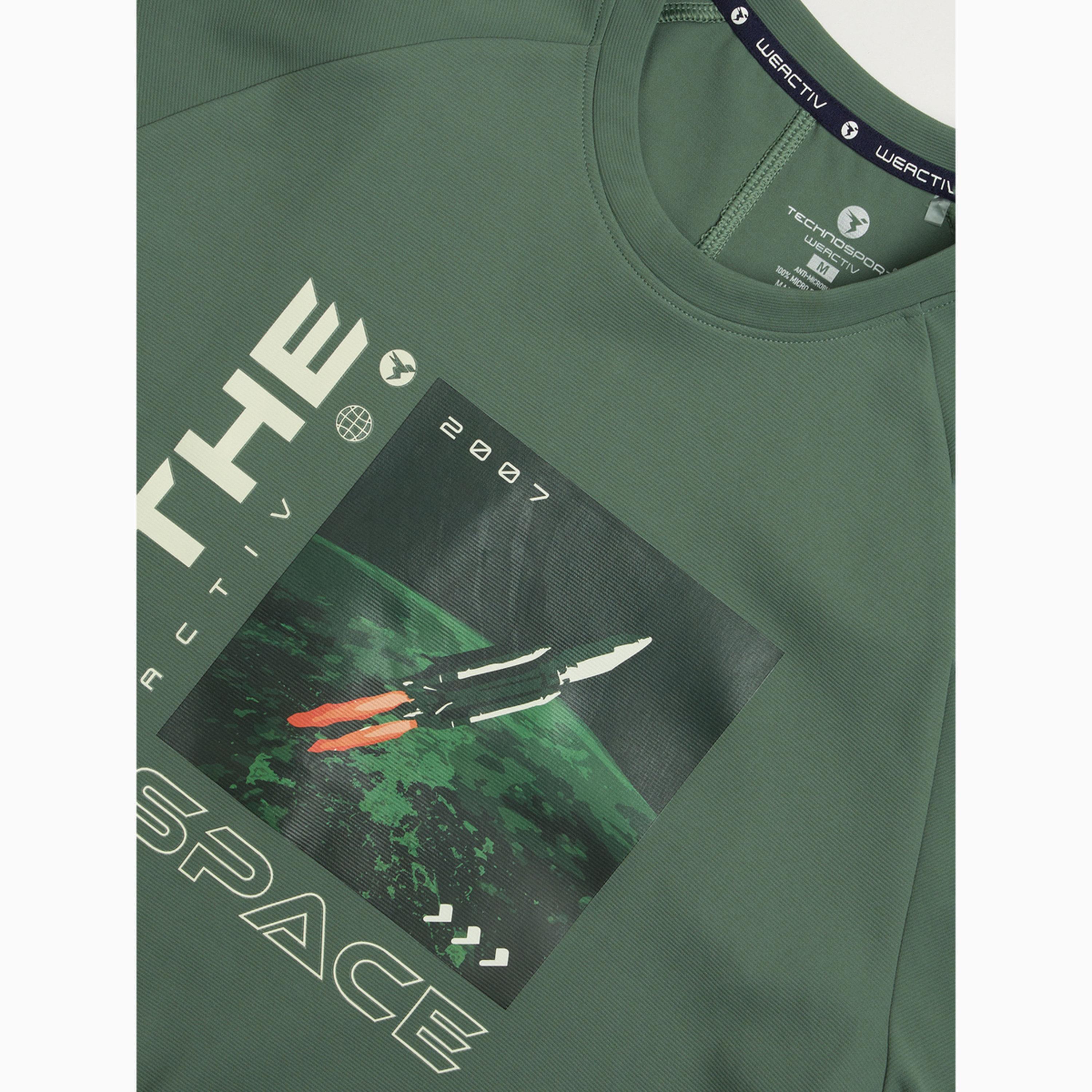 Technosport X Styli Relaxed Fit Round Neck Sports T-Shirt with ELASTO PLUS-women-clothing-tshirts-image-5